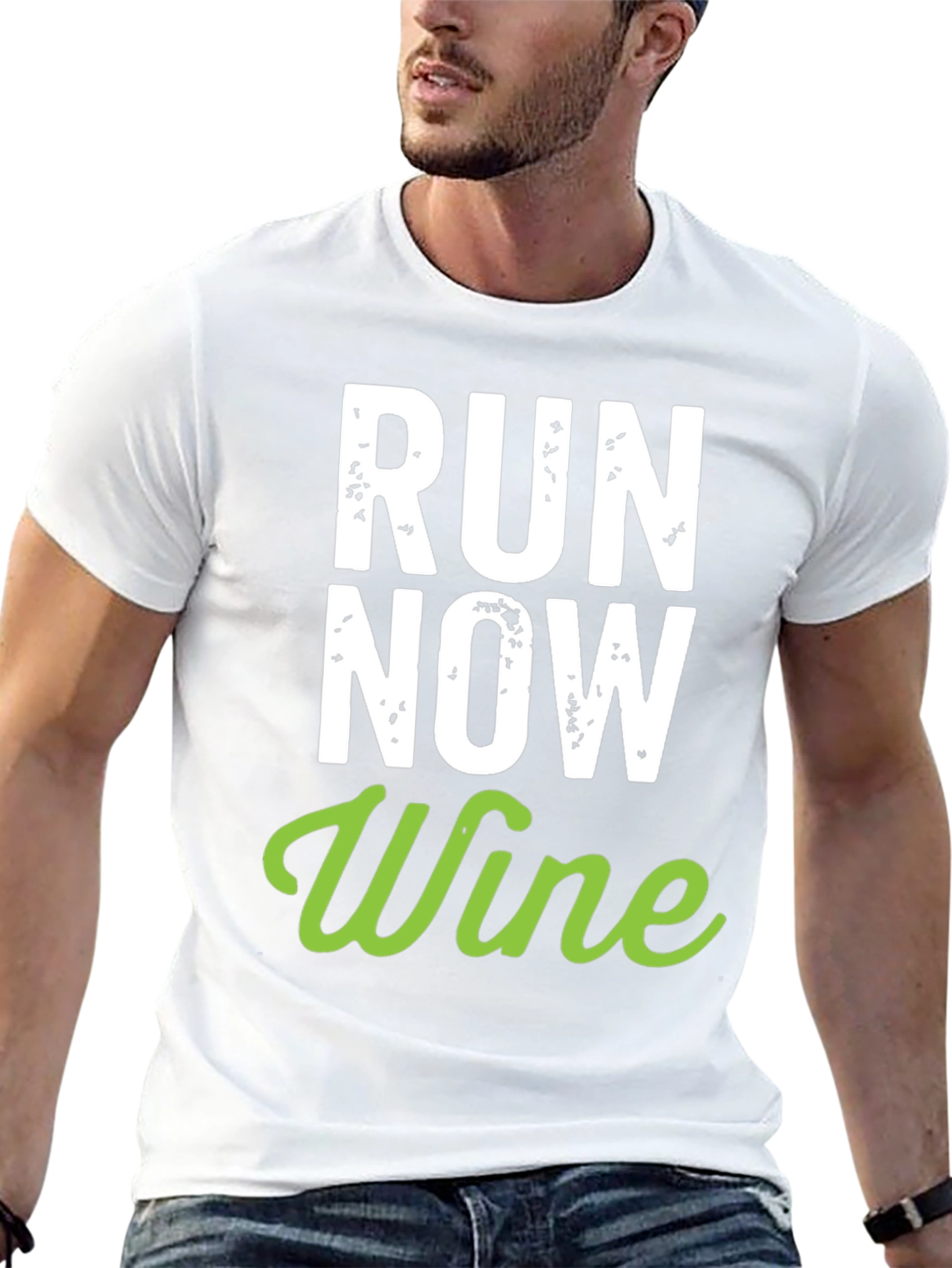 Run Now Wine Later Graphic Tee