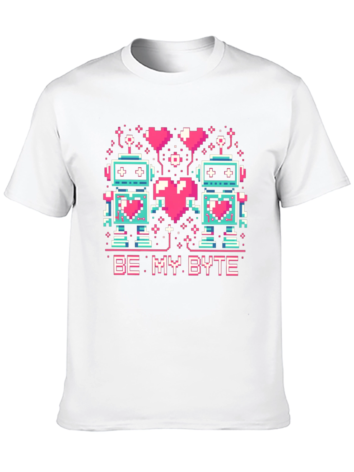 Be My Byte Robot Valentines Day T-Shirt