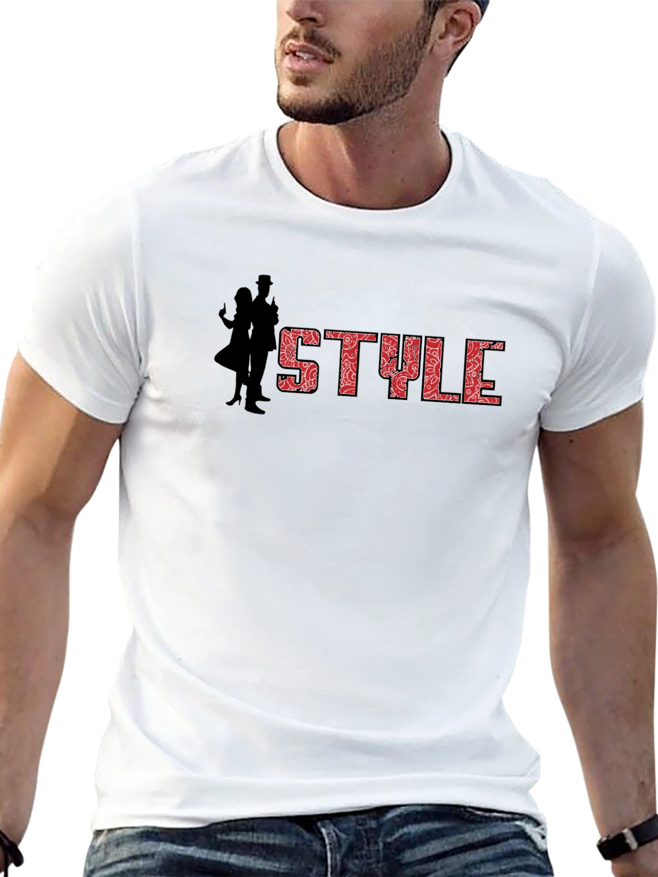 Stylish Black Graphic Tee - STYLE Design