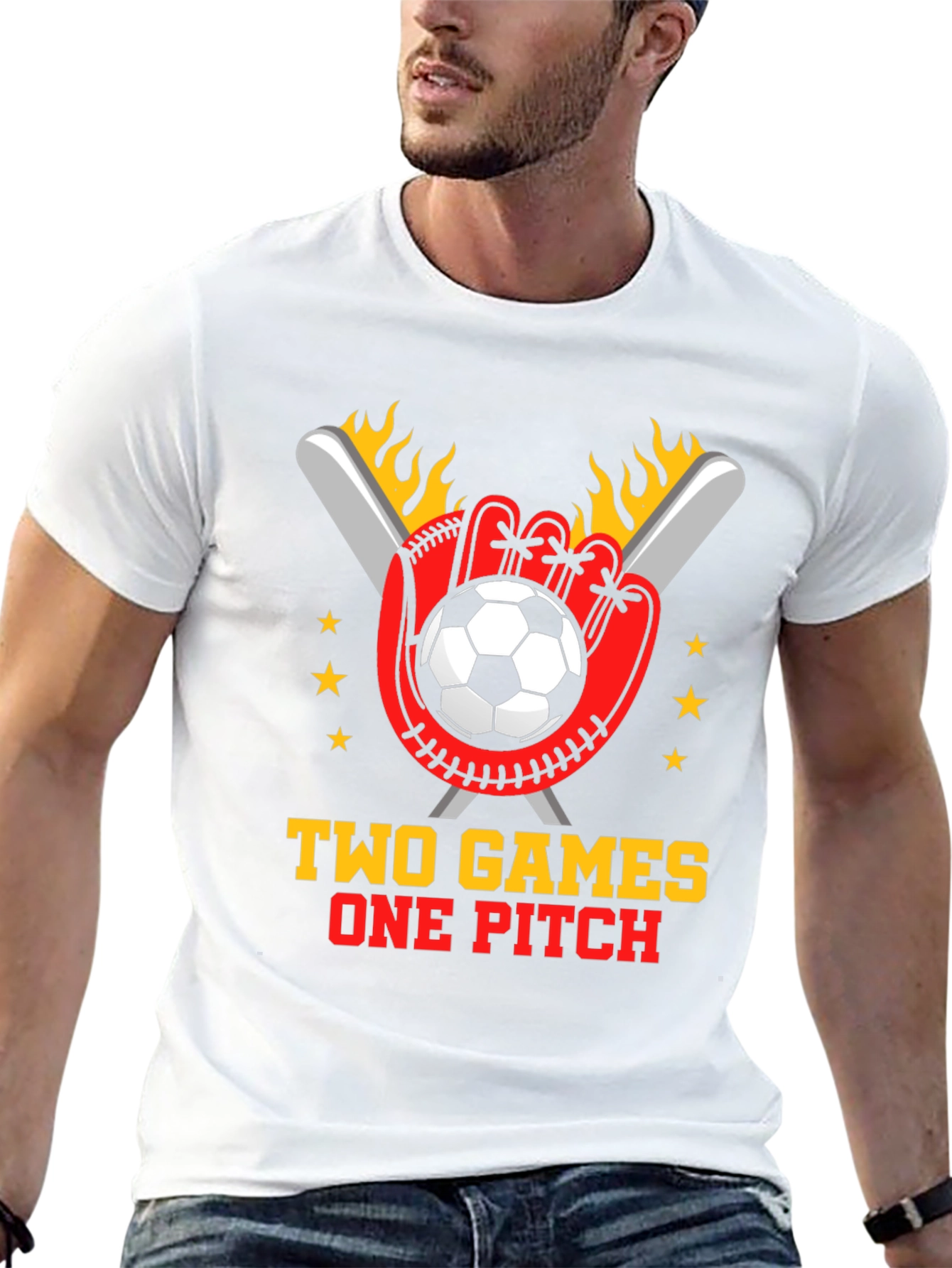 Two Games One Pitch T-Shirt