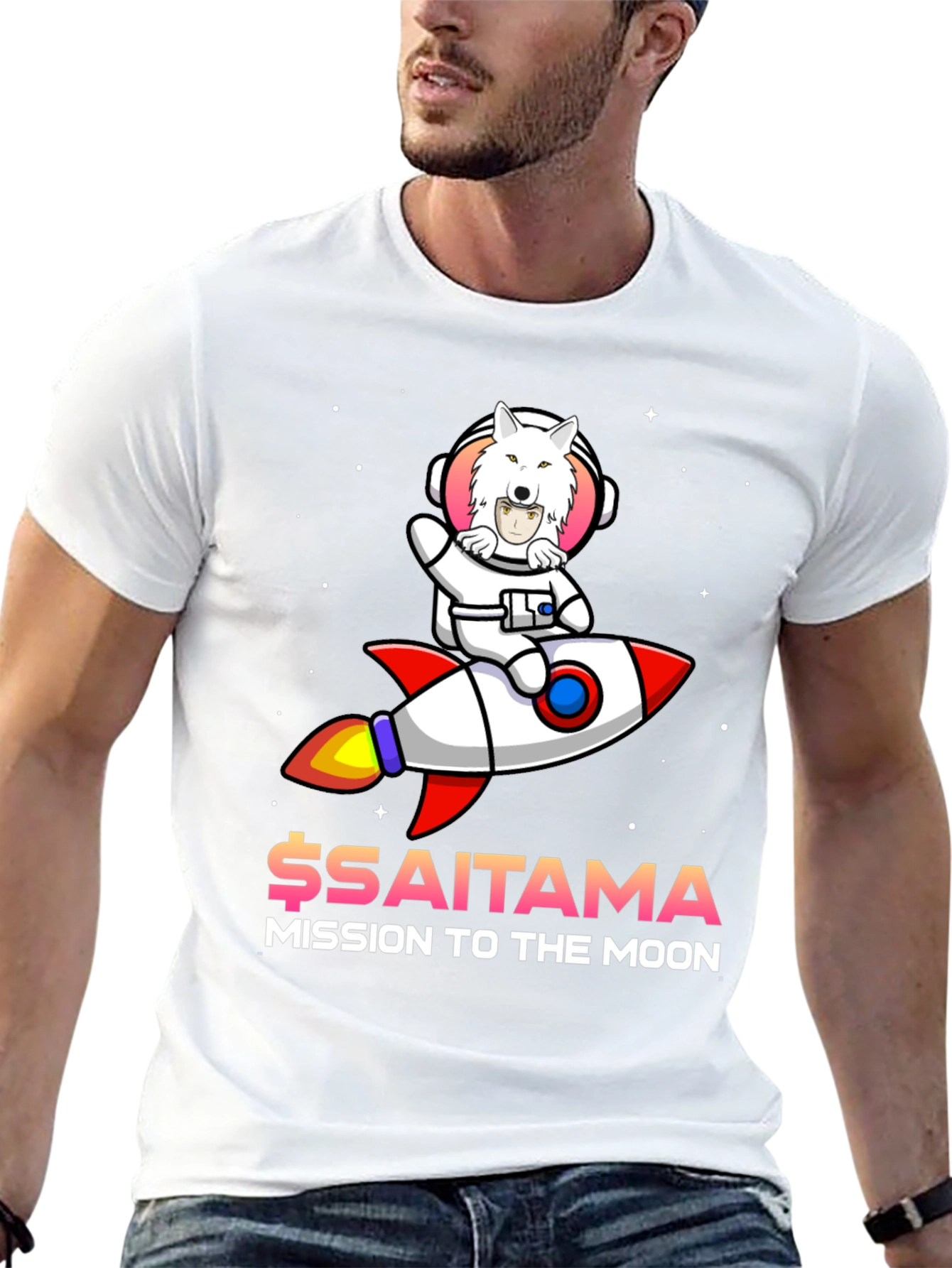 Saitama Mission to the Moon T-Shirt