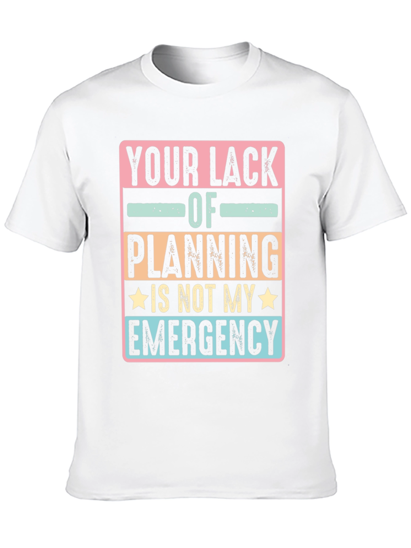 Funny Not My Emergency Graphic Tee - Black