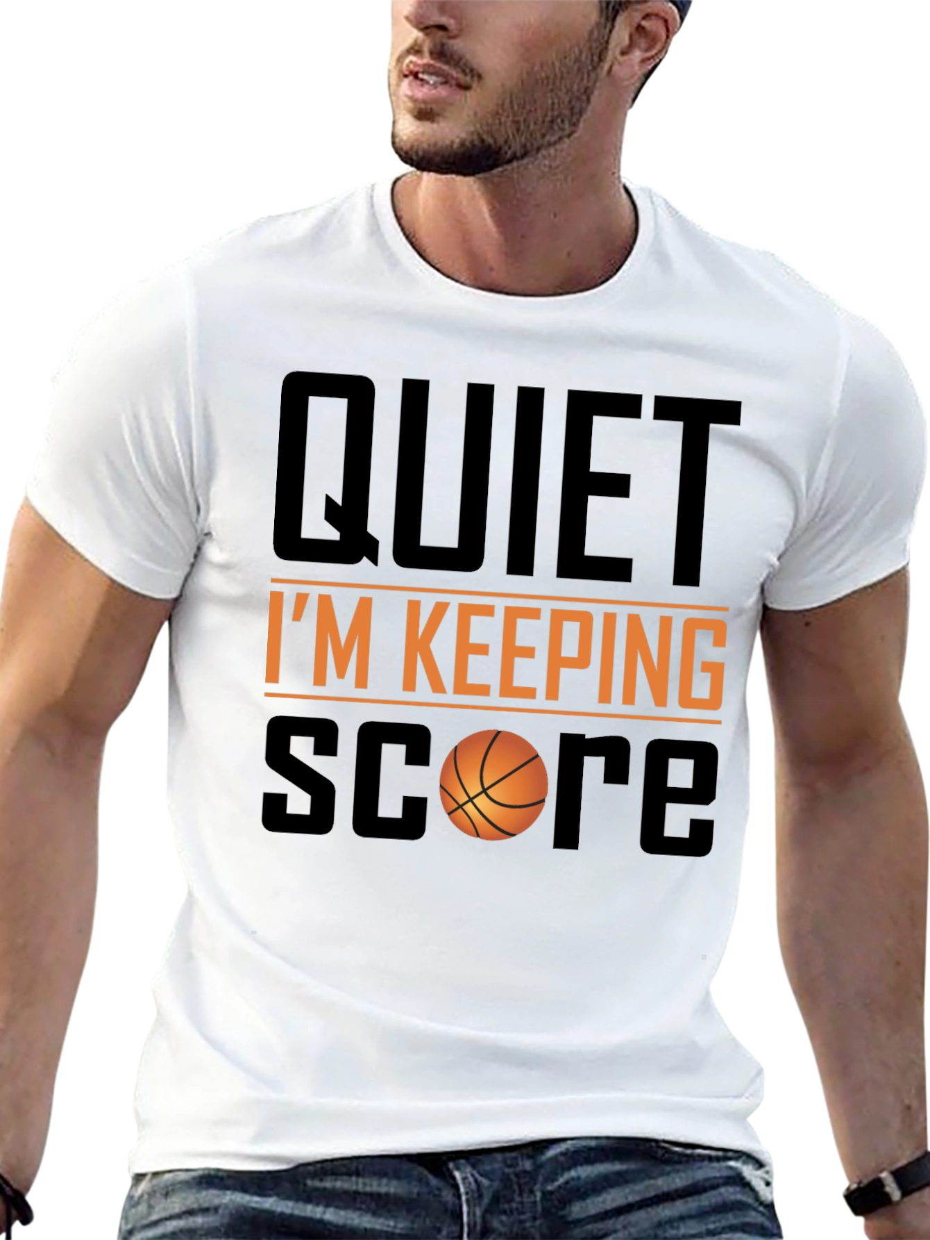 Quiet Im Keeping Score Basketball T-Shirt