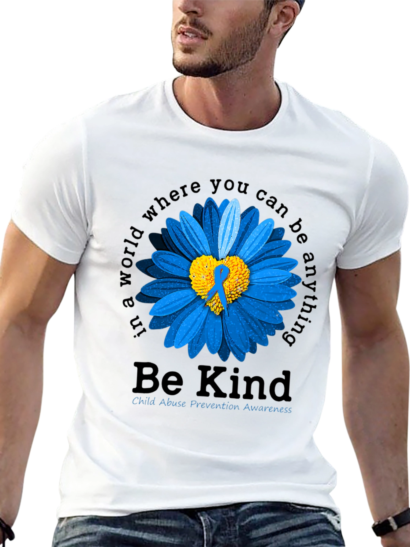 Be Kind Child Abuse Prevention Awareness T-Shirt