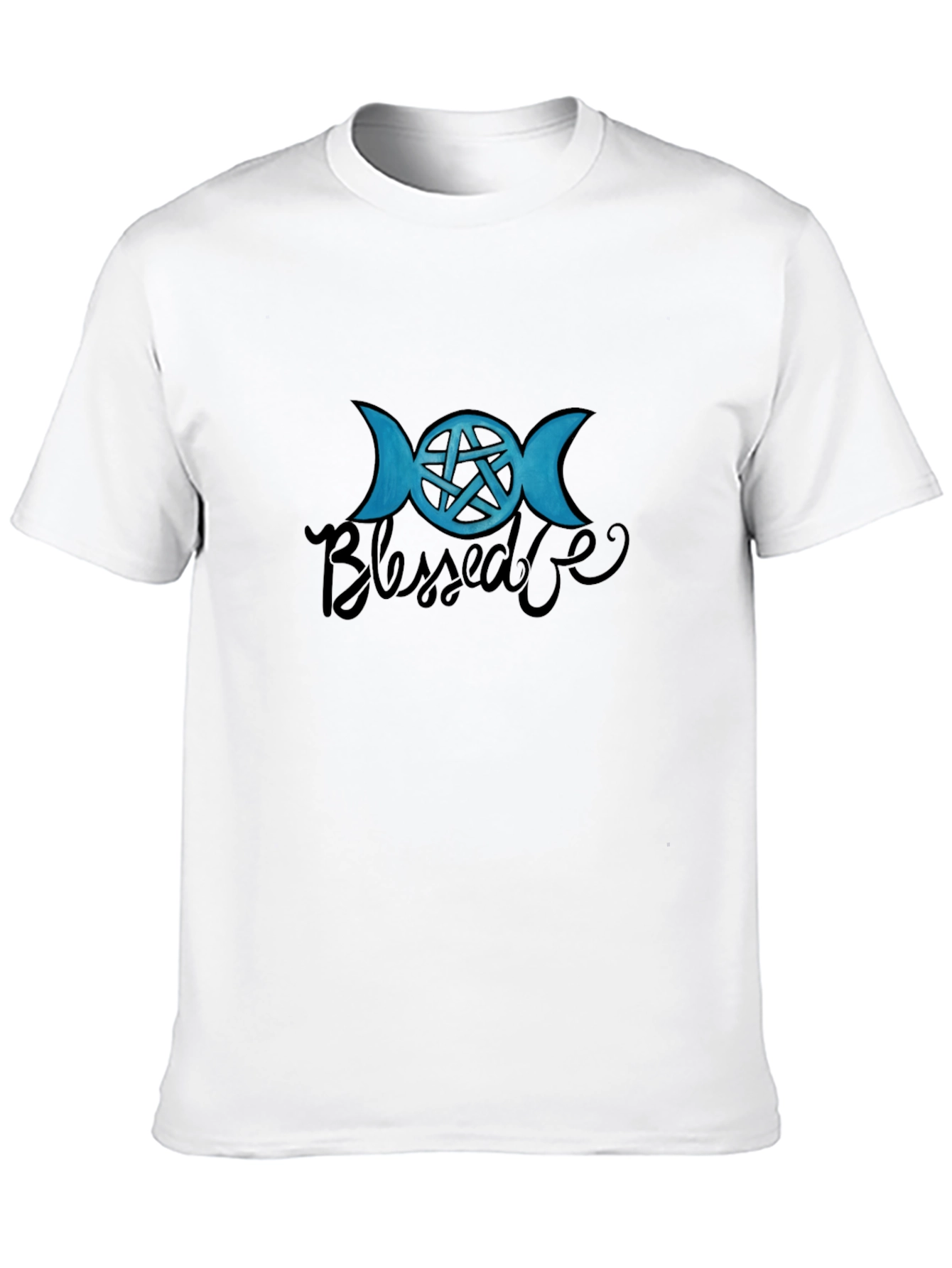 Blessed Be Wiccan T-Shirt - Black - Pagan Pentacle