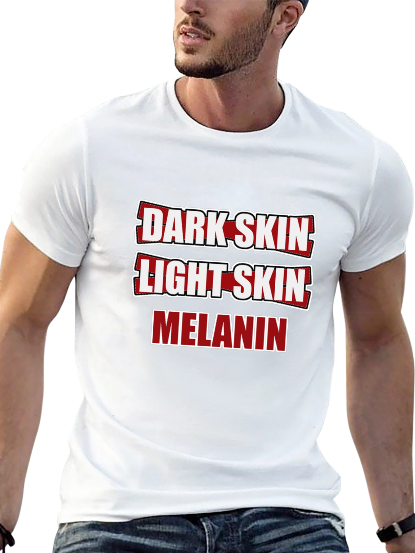 Dark Skin Light Skin Melanin T-Shirt