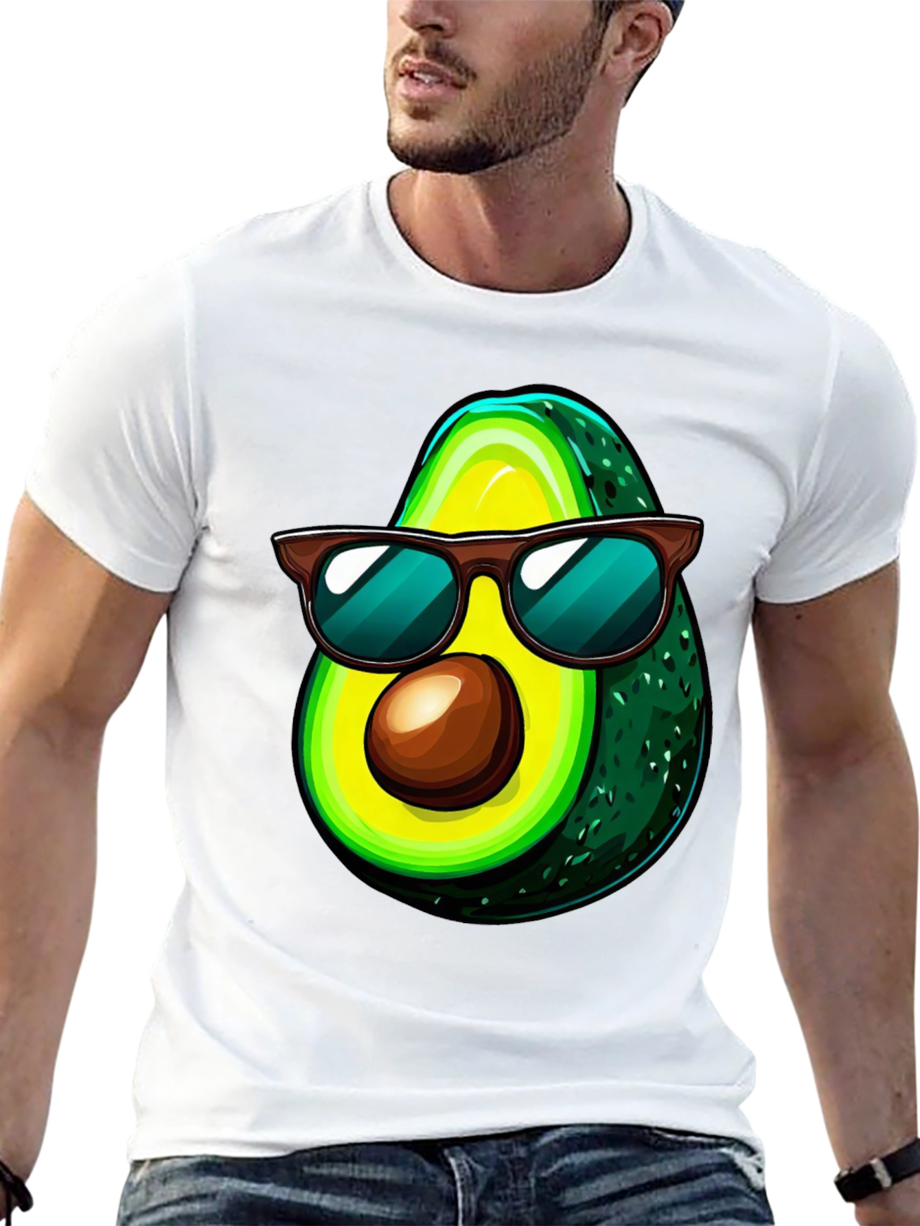 Cool Avocado Graphic T-Shirt
