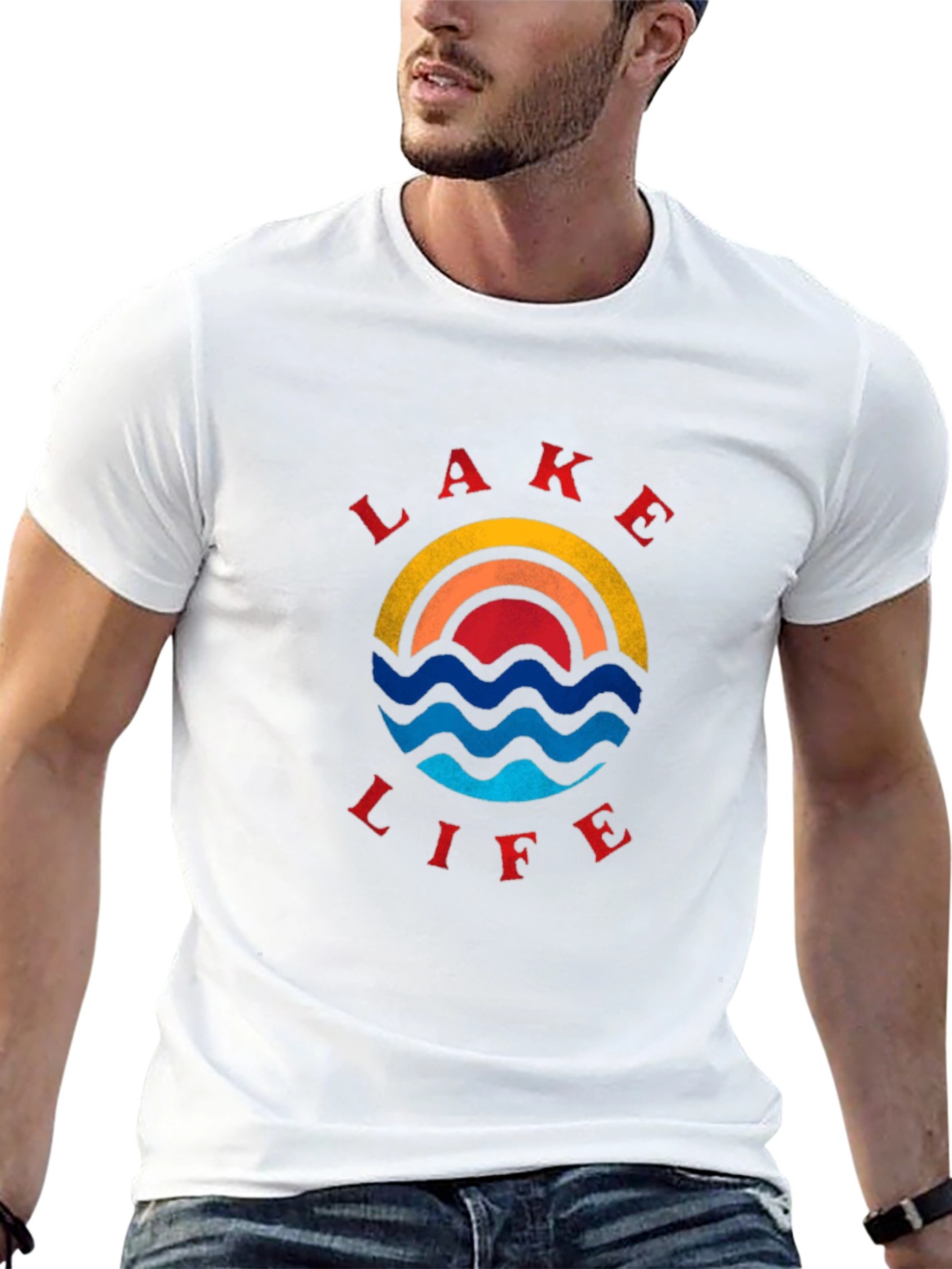 Lake Life Graphic T-Shirt - Black Cotton Tee