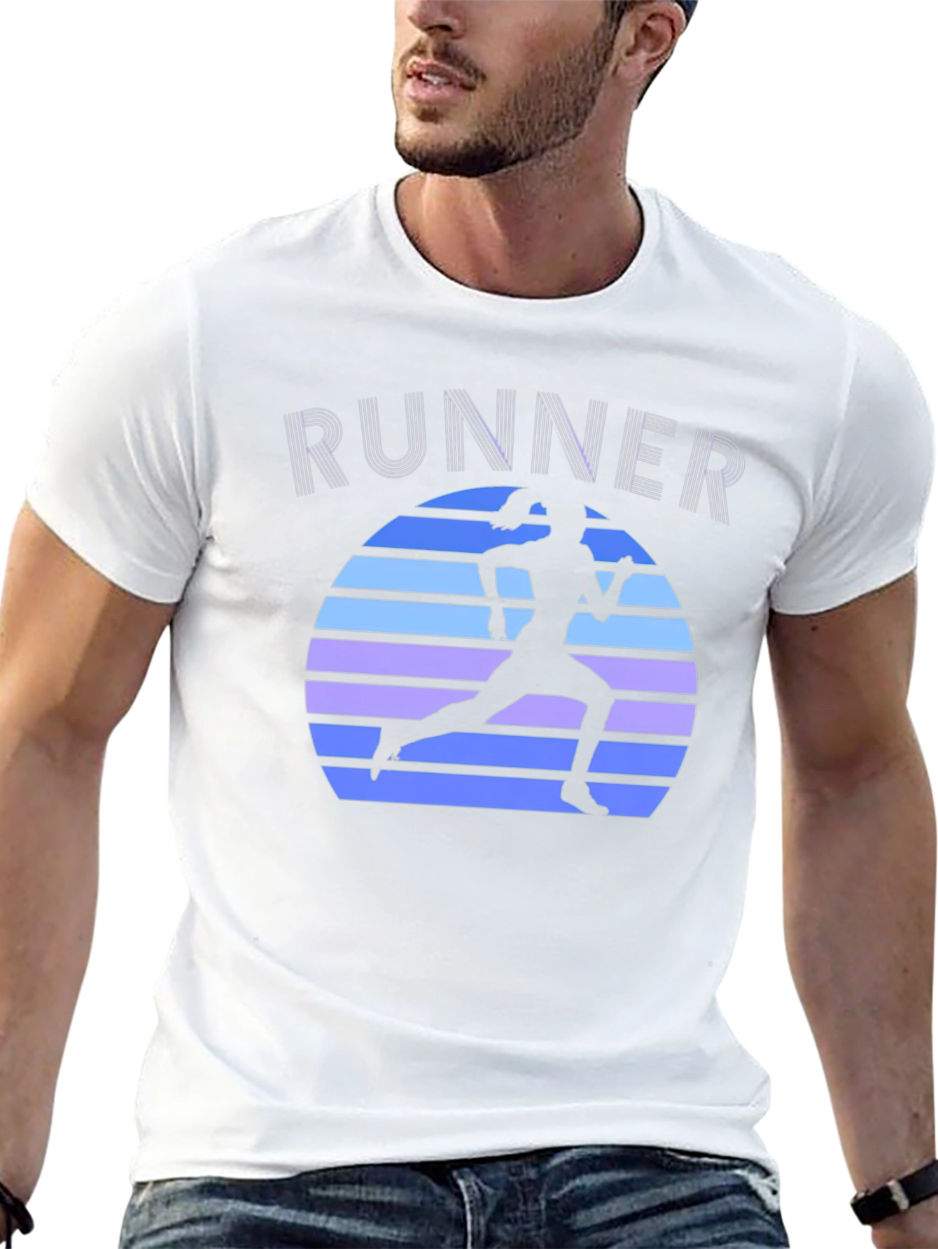 Retro Runner Graphic Tee - Cool Running Shirt