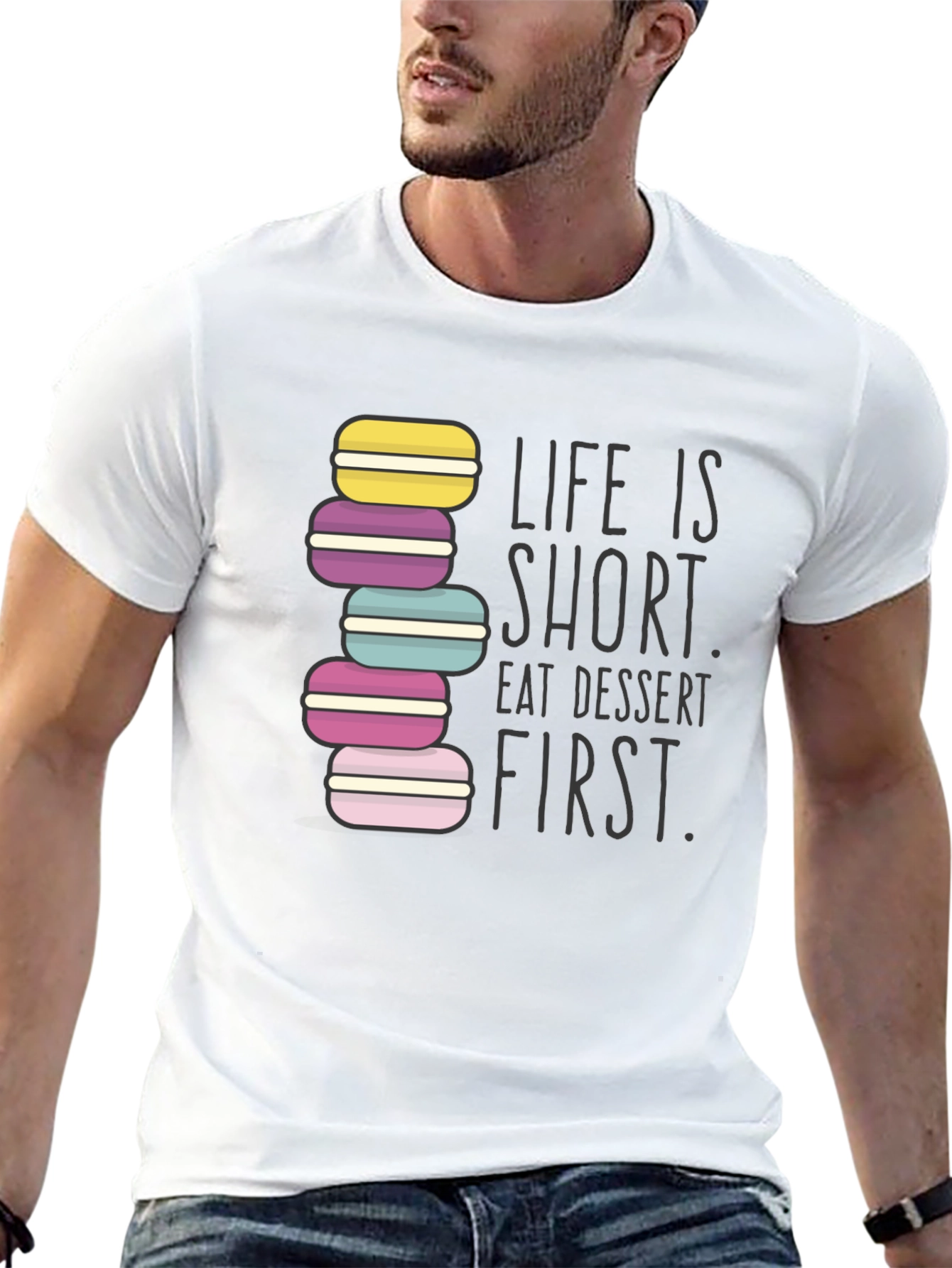 Eat Dessert First Graphic T-Shirt