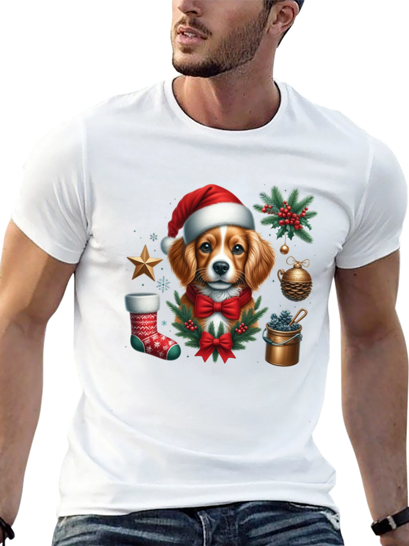 Christmas Dog Graphic Tee