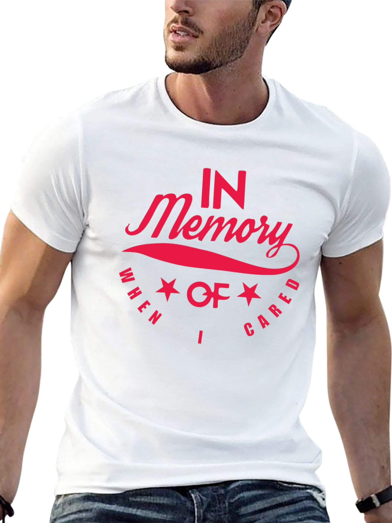In Memory I Cared Black T-Shirt