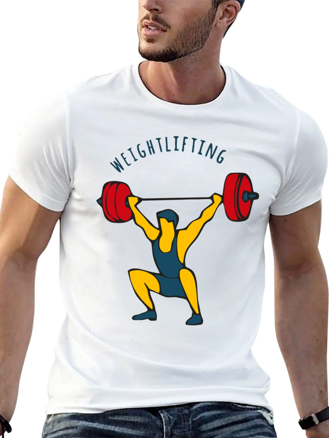 Weightlifting Graphic T-Shirt - Black
