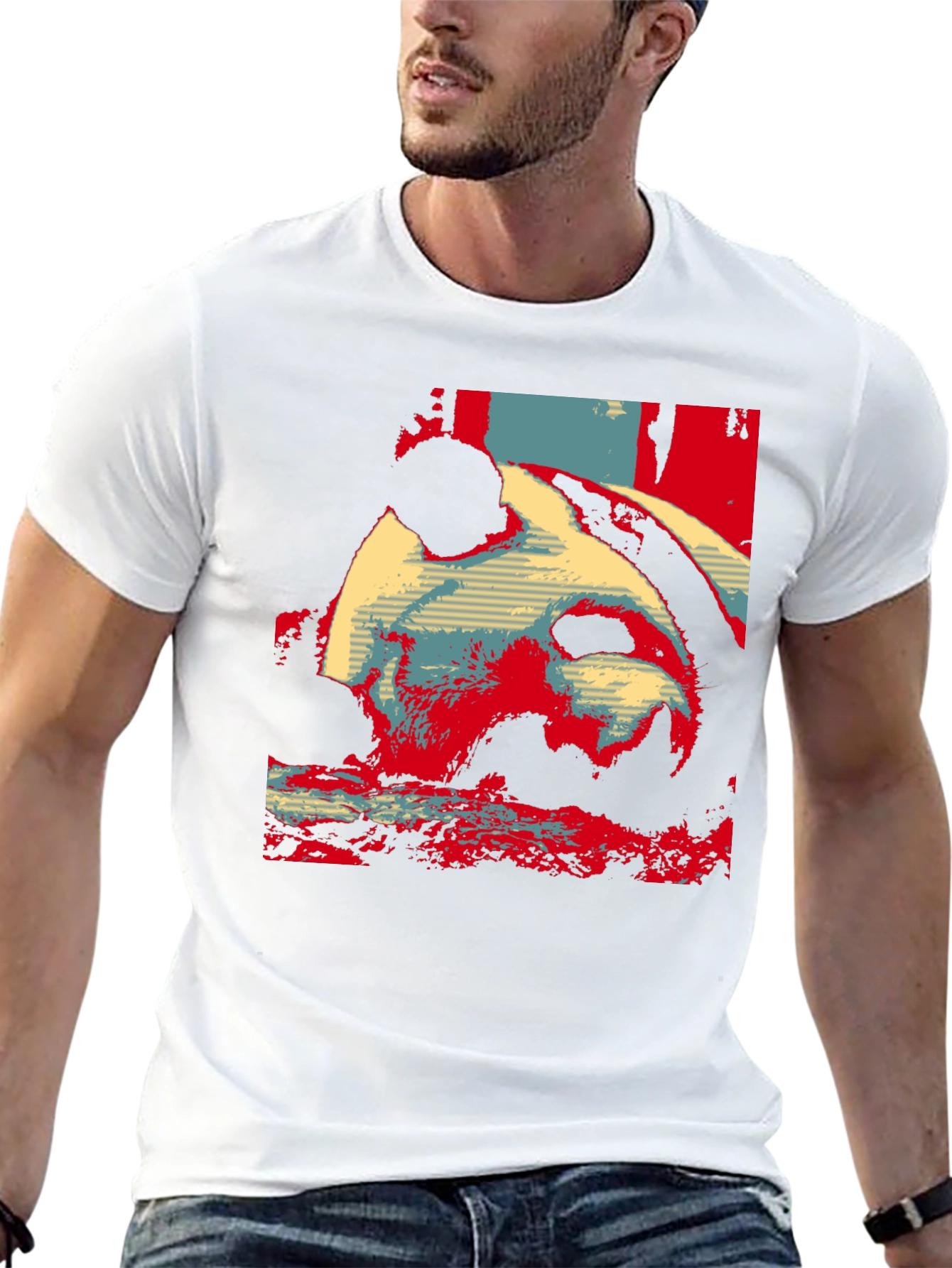 Panda Graphic Print T-Shirt