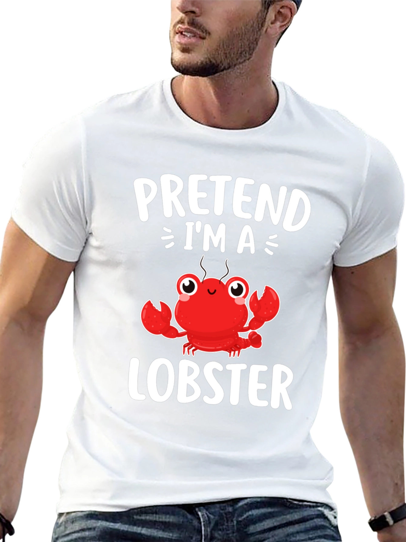 Pretend Im A Lobster T-Shirt - Funny Costume Tee