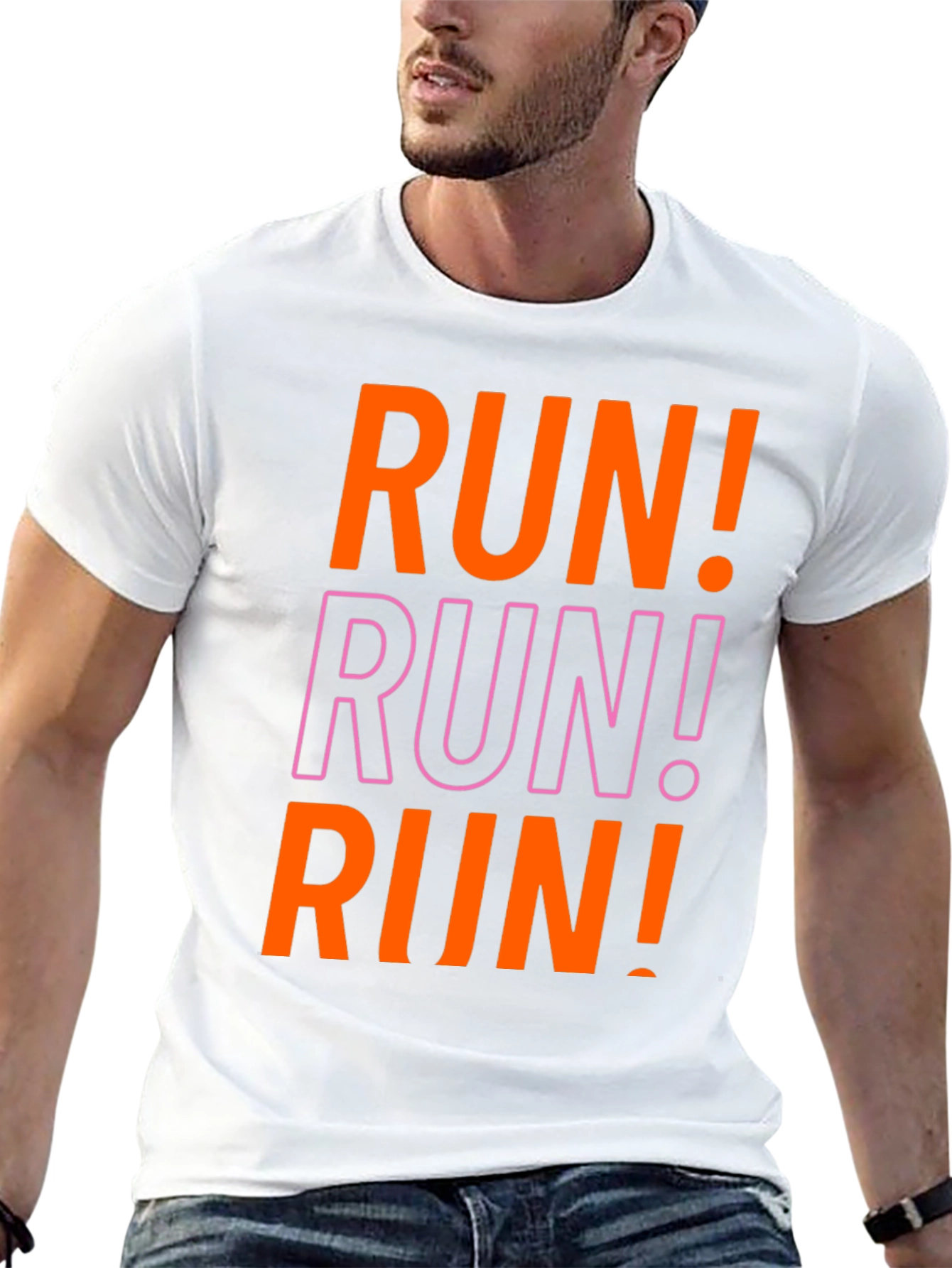 Bold RUN! Graphic Tee - Athletic Motivation