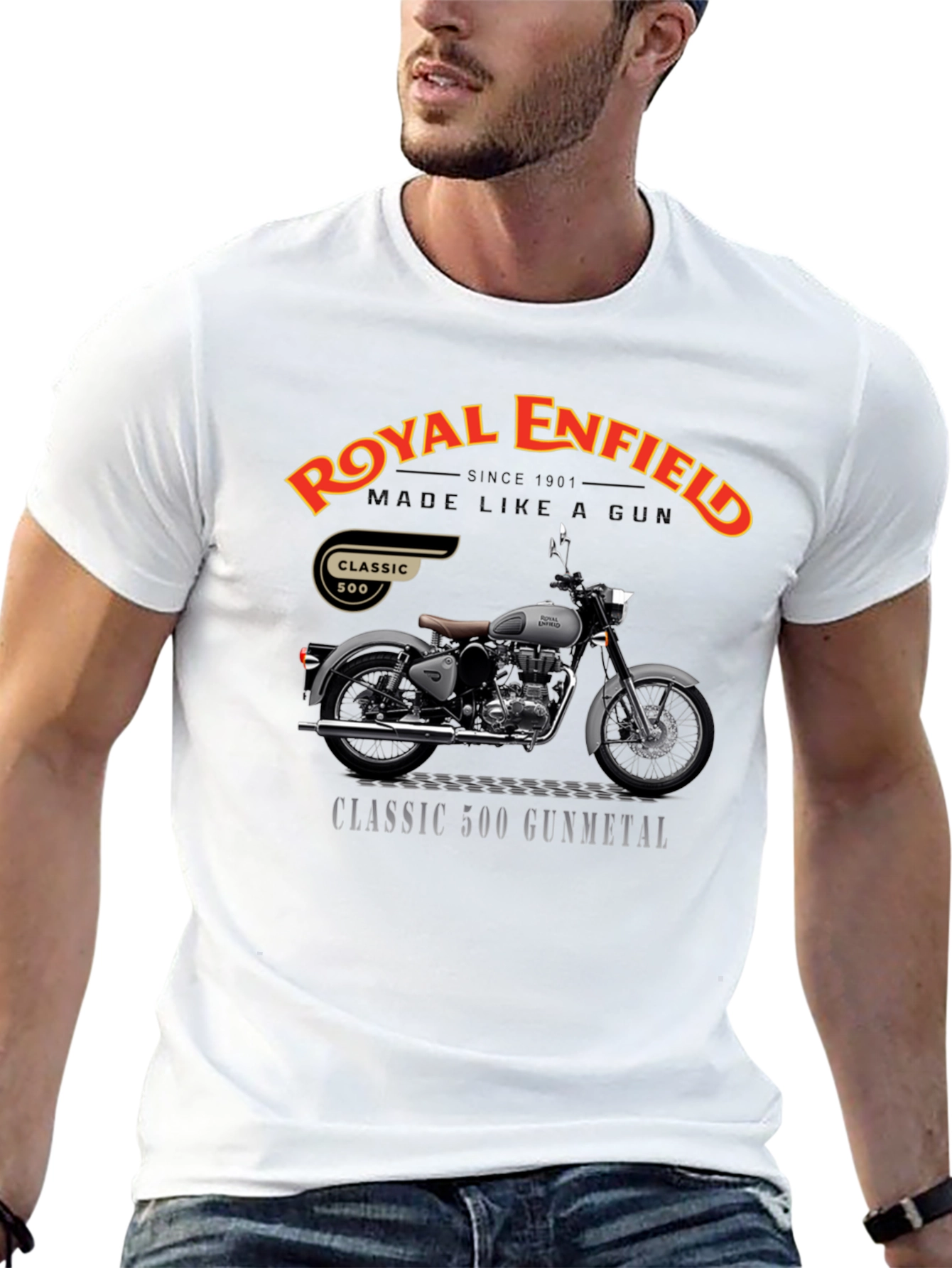 Royal Enfield Classic 500 Gunmetal T-Shirt