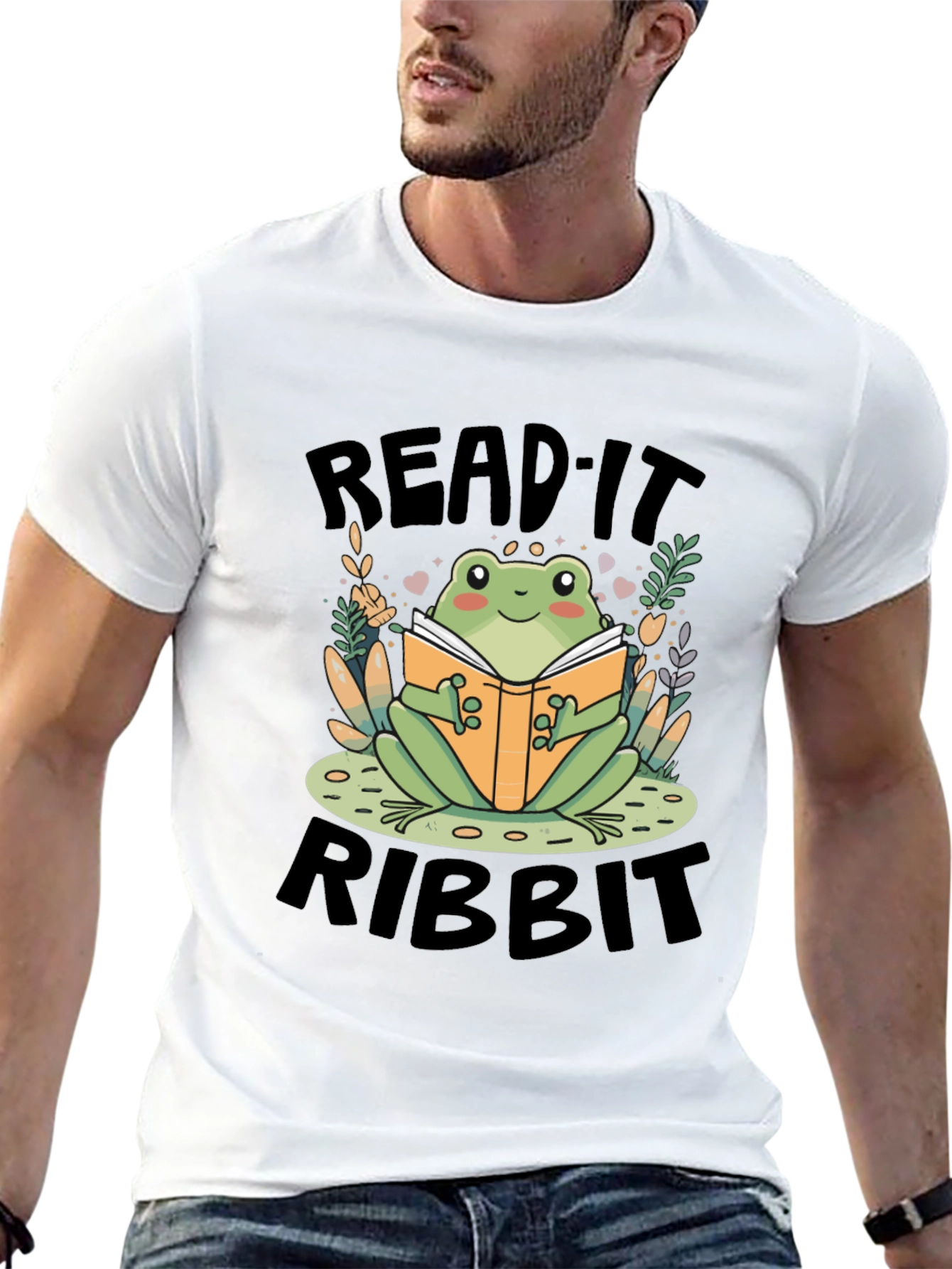 Read It Ribbit Frog Graphic Tee