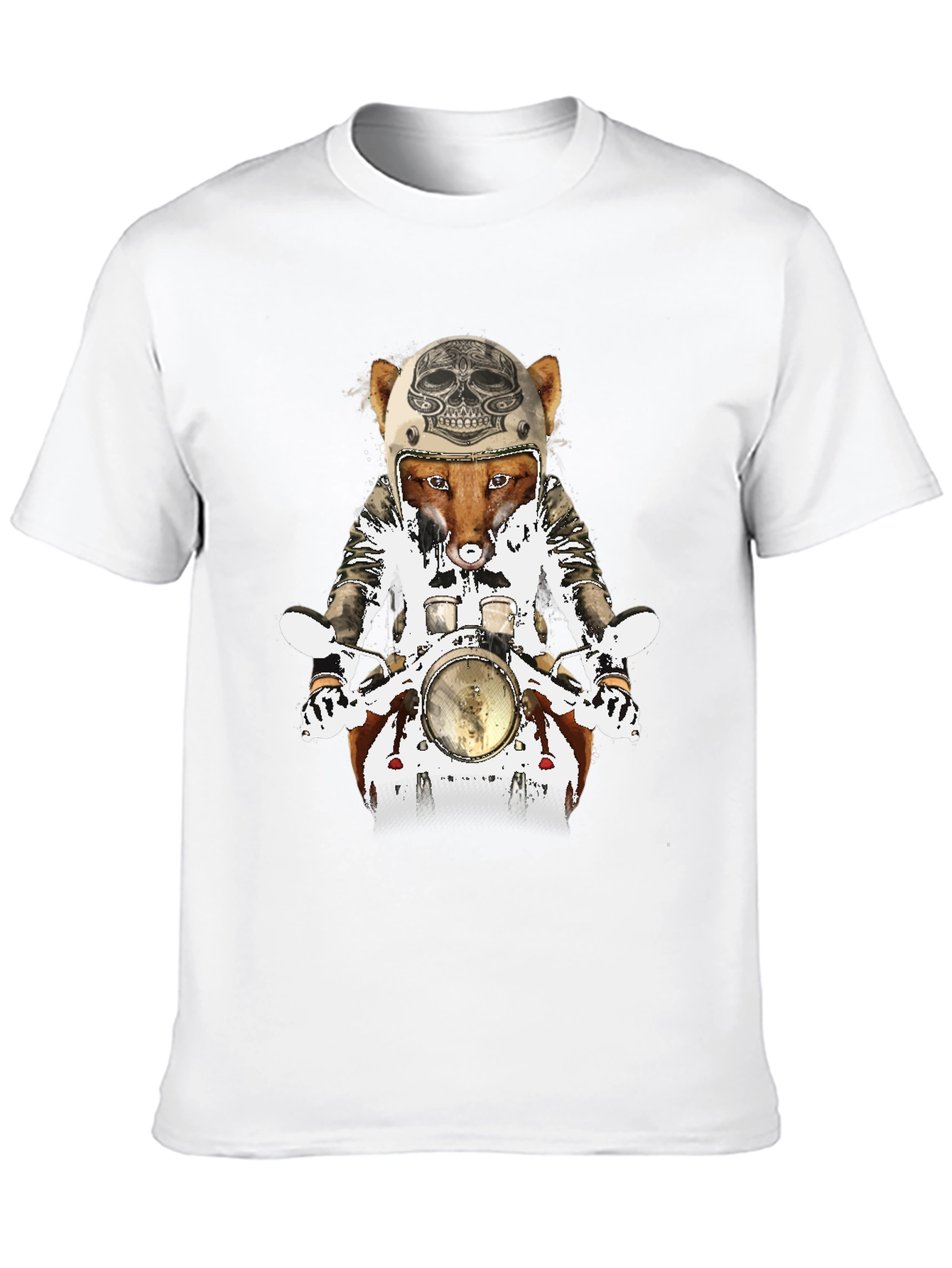 Fox on Motorcycle Graphic Tee