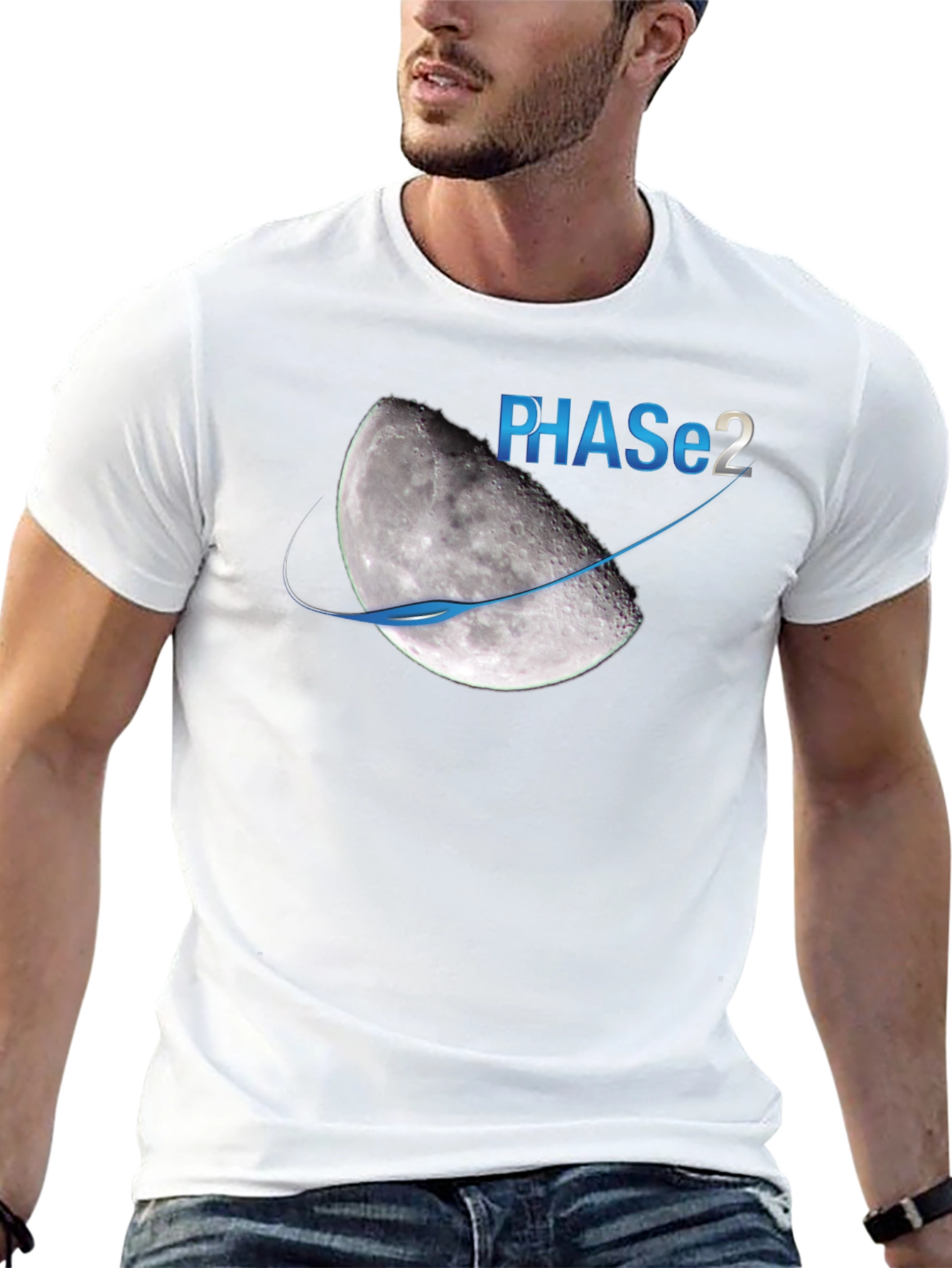Phase 2 Moon Graphic T-Shirt