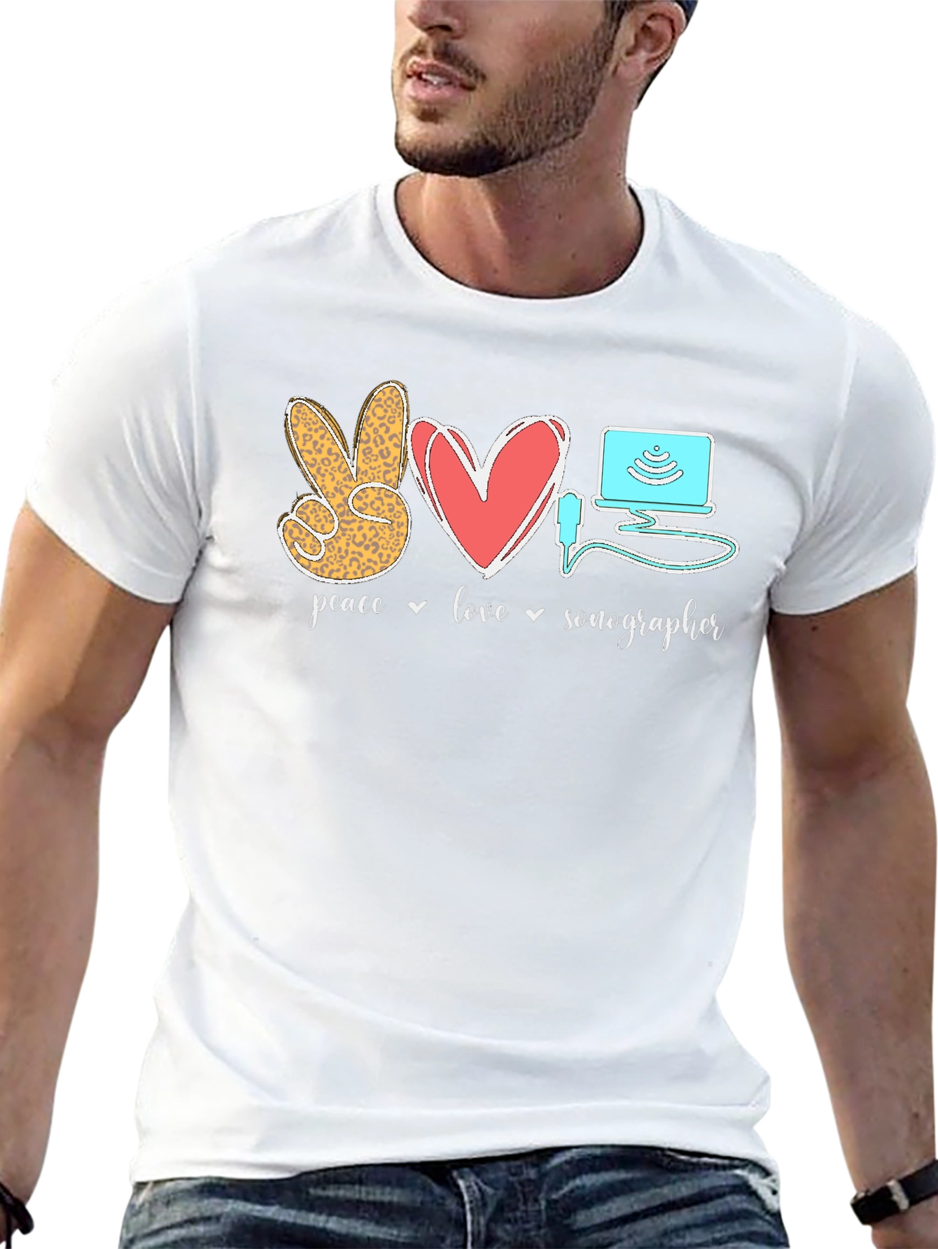 Peace Love Sonographer T-Shirt