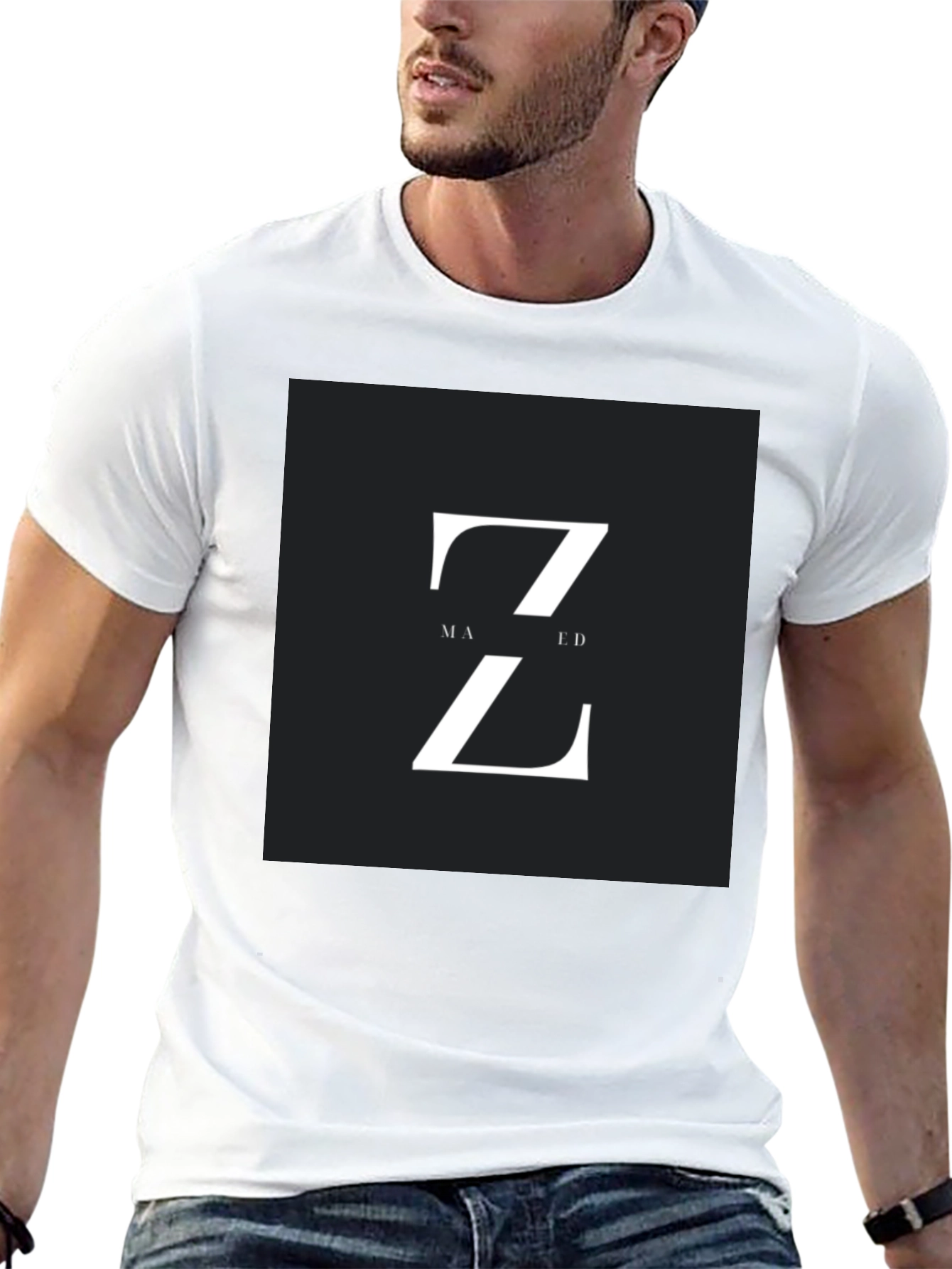 Modern Z Design Black T-Shirt
