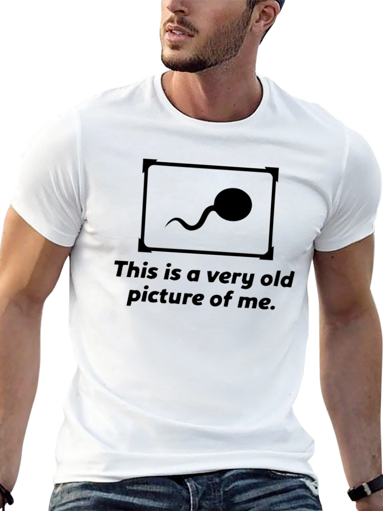 Funny Very Old Picture Graphic T-Shirt