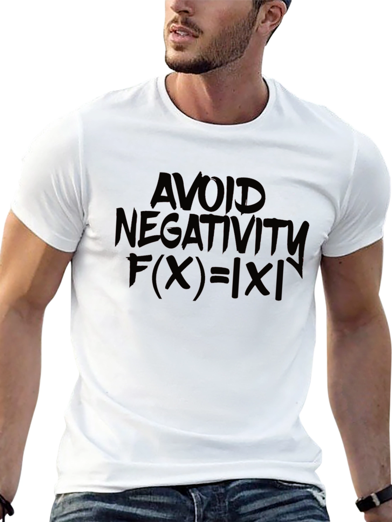Avoid Negativity T-Shirt - Absolute Value Math Fun