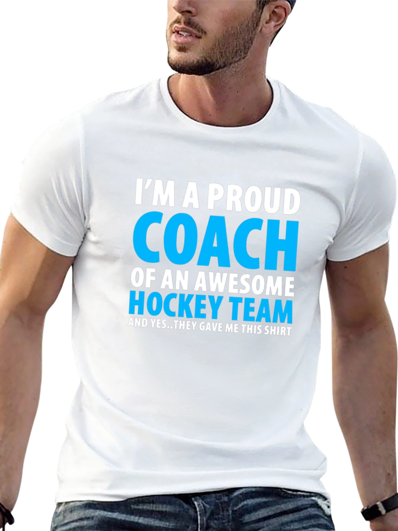 Proud Hockey Coach T-Shirt - Awesome Team Gift