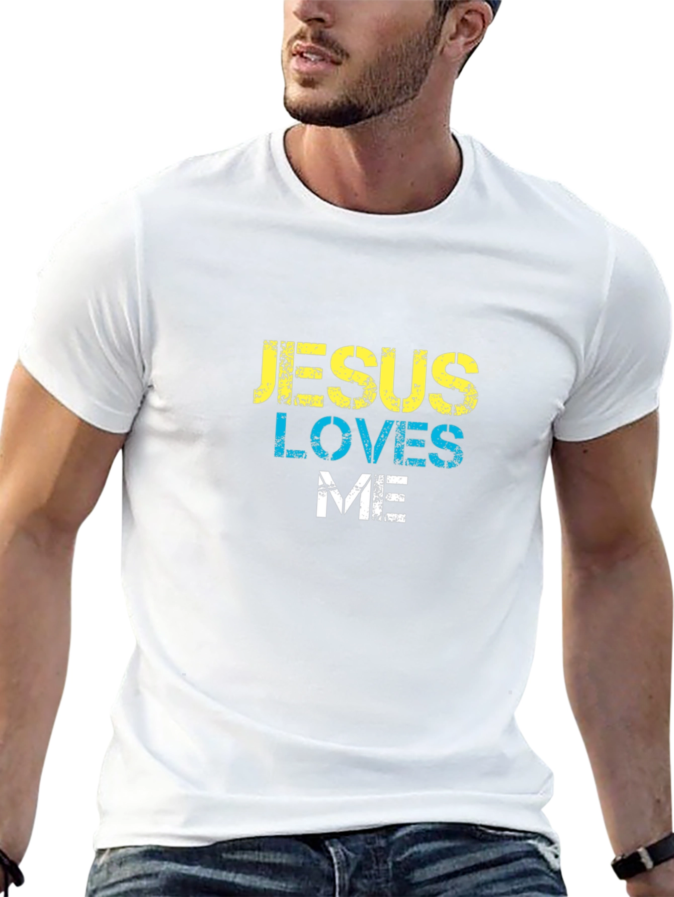 Jesus Loves Me Black T-Shirt