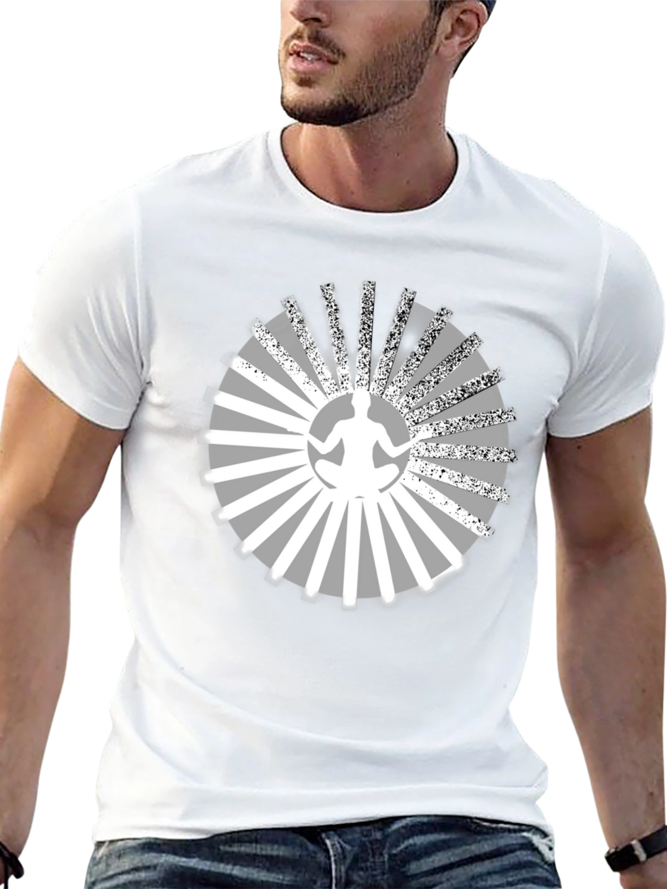Meditative Radiance T-Shirt - Zen Style