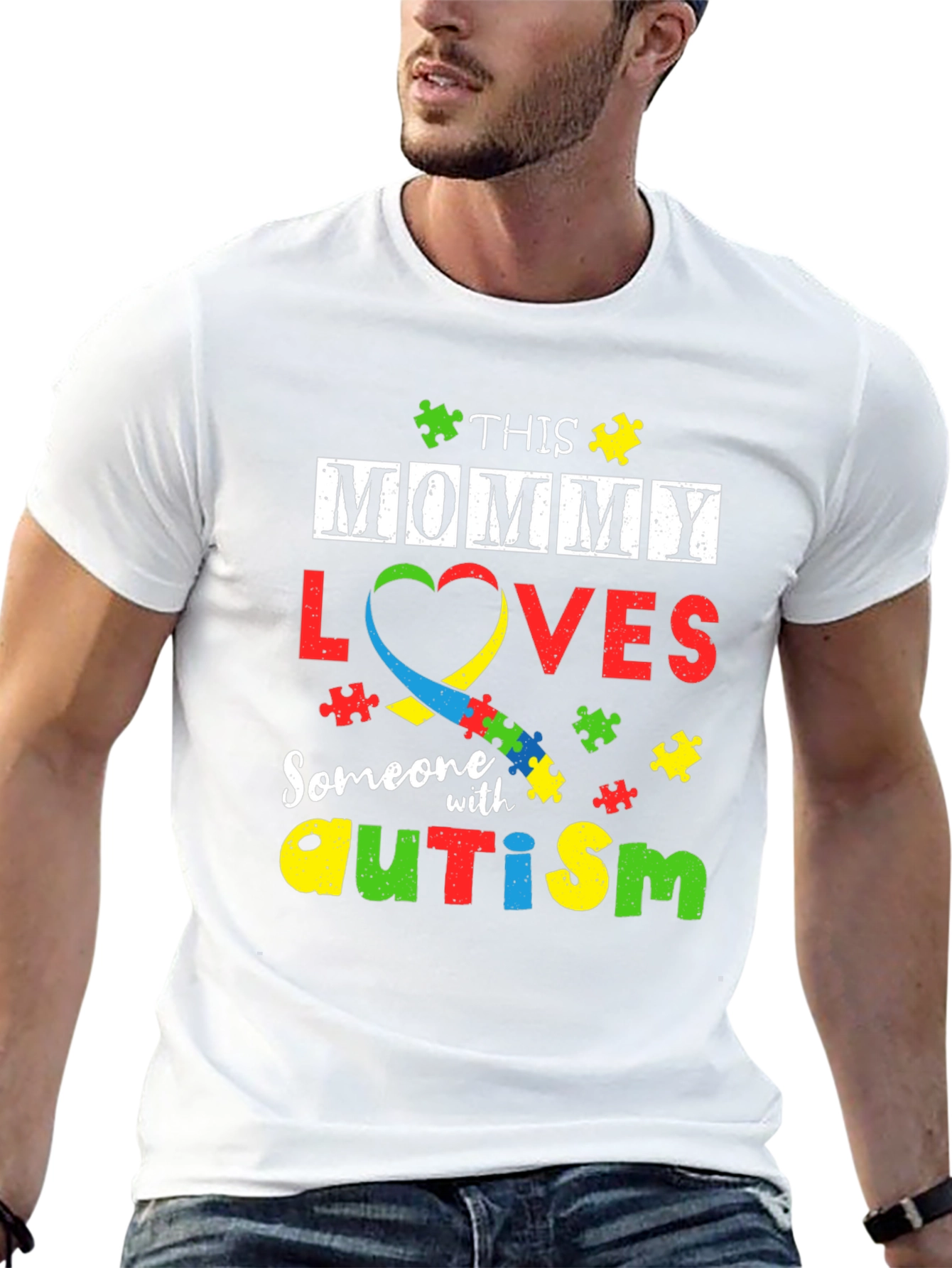 Autism Awareness T-Shirt: This Mommy Loves Someone With Autism