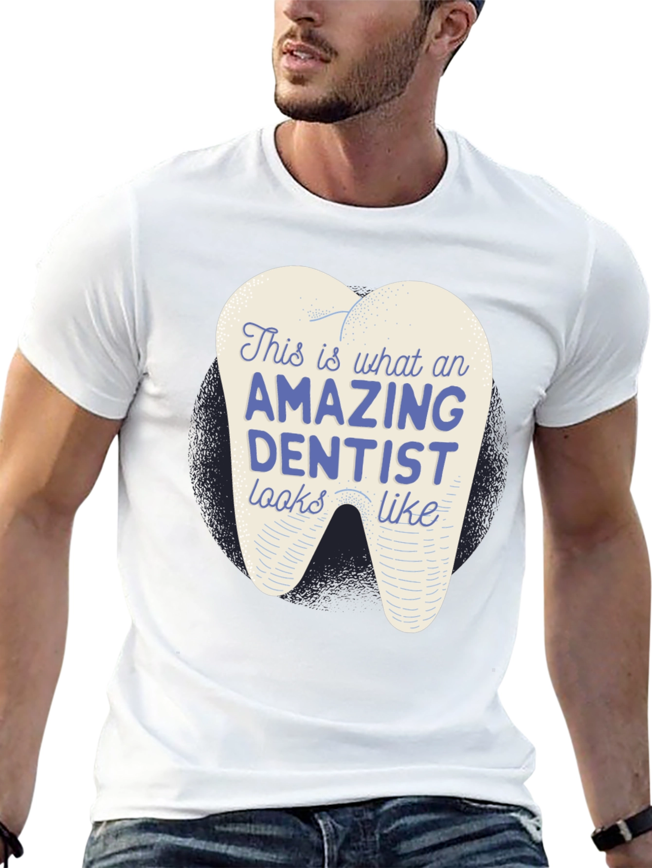 Amazing Dentist Graphic T-Shirt - Black Cotton Tee