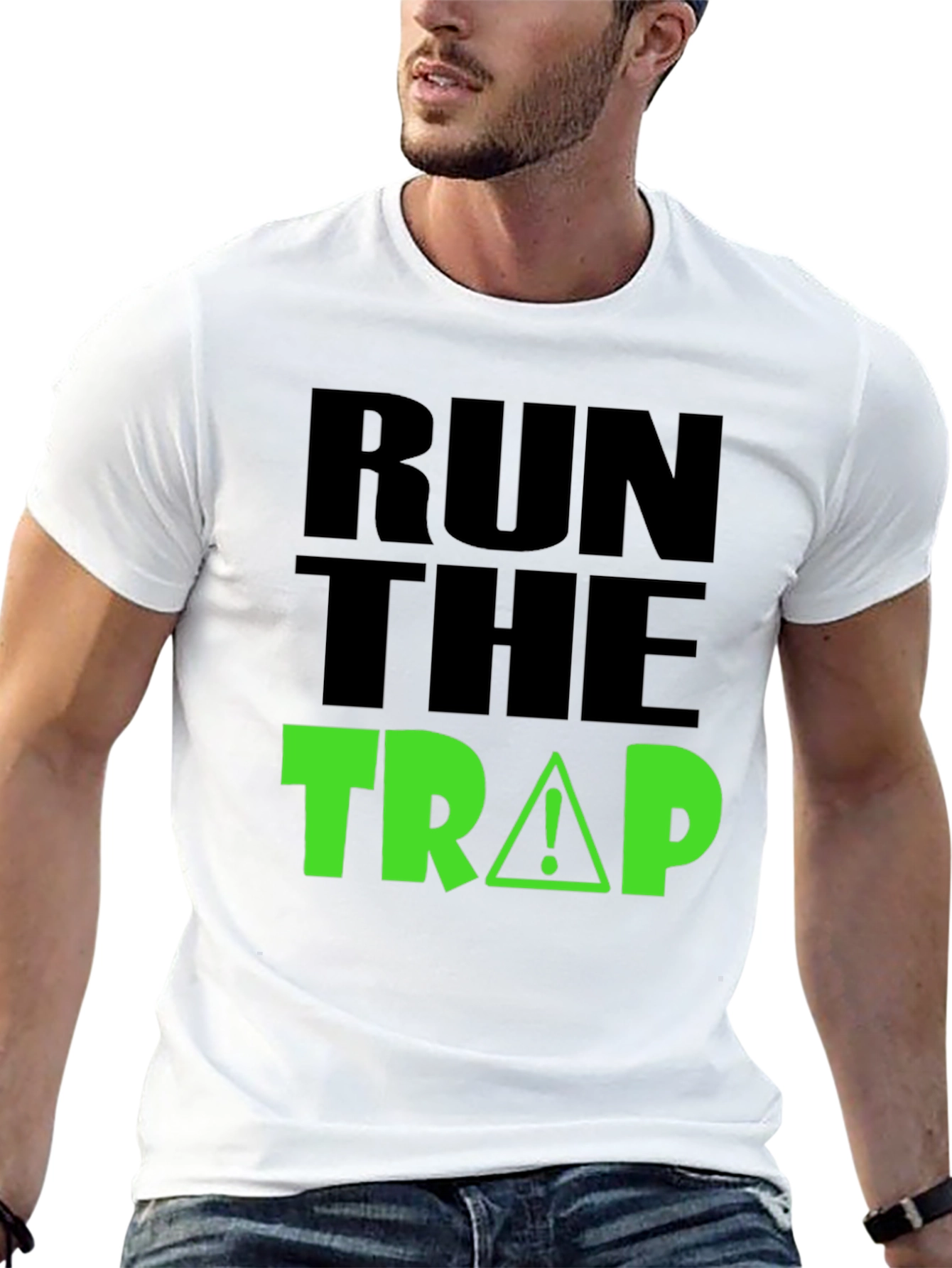 Run the Trap Black Graphic Tee