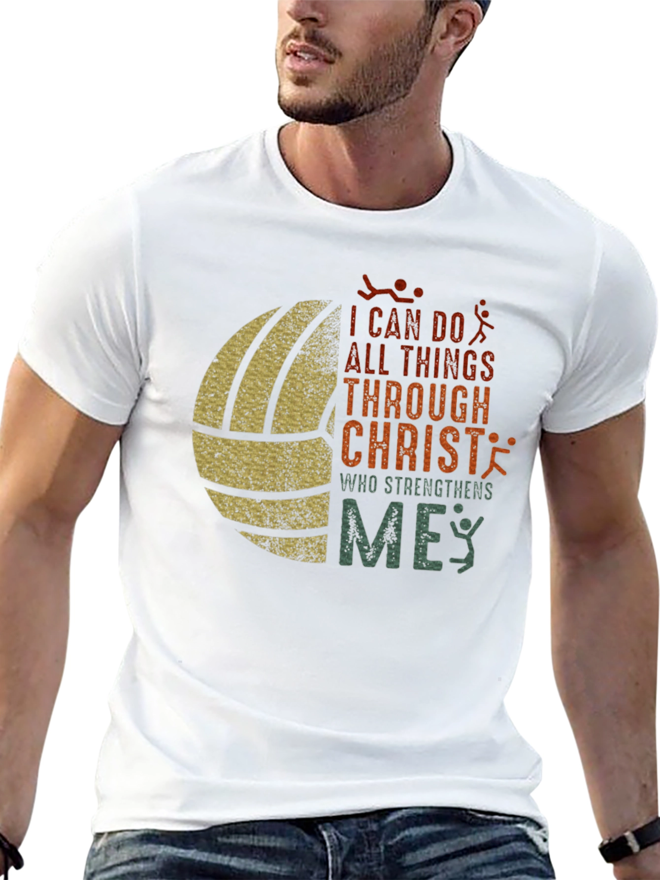 Volleyball Christian T-Shirt: I Can Do All Things