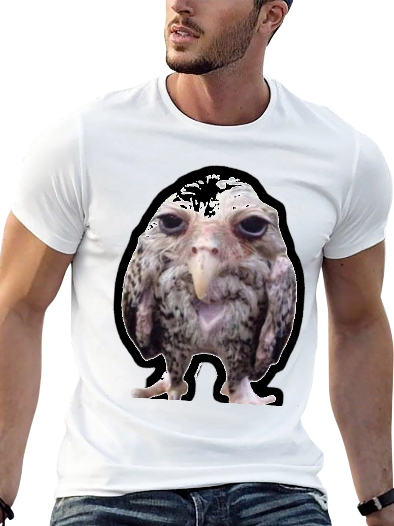 Funny Bird Graphic Tee - Unique Novelty T-Shirt
