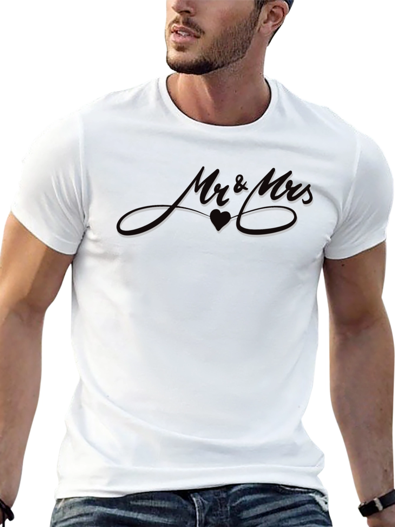 Stylish Black T-Shirt with Artistic Graphic Print