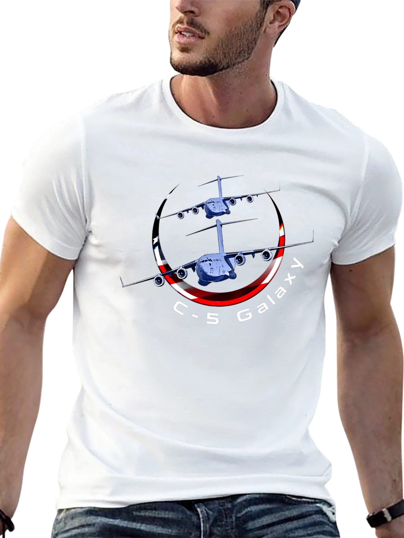 C-5 Galaxy Graphic Print Tee