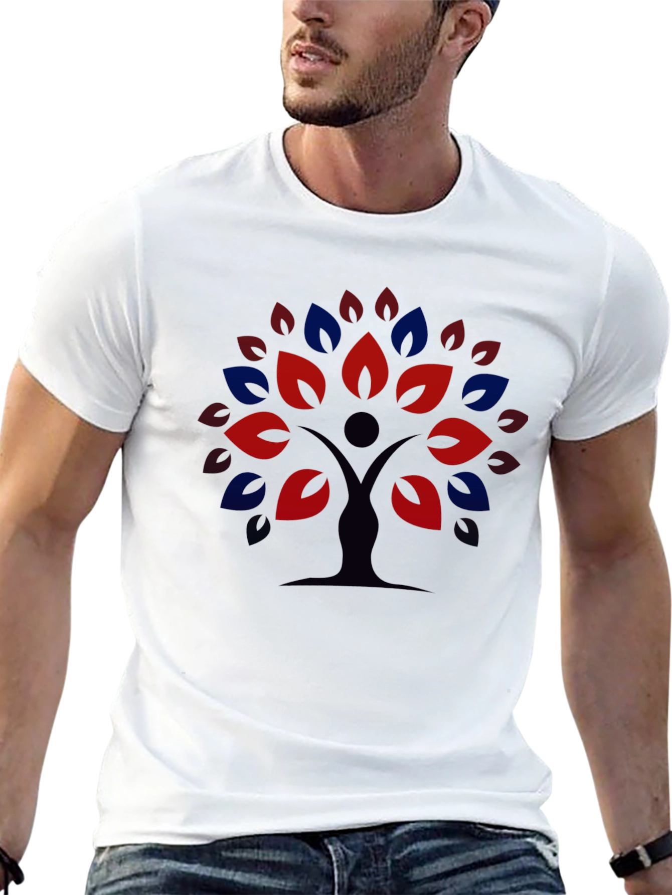 Nature Tree Graphic Tee - Black Unisex T-Shirt