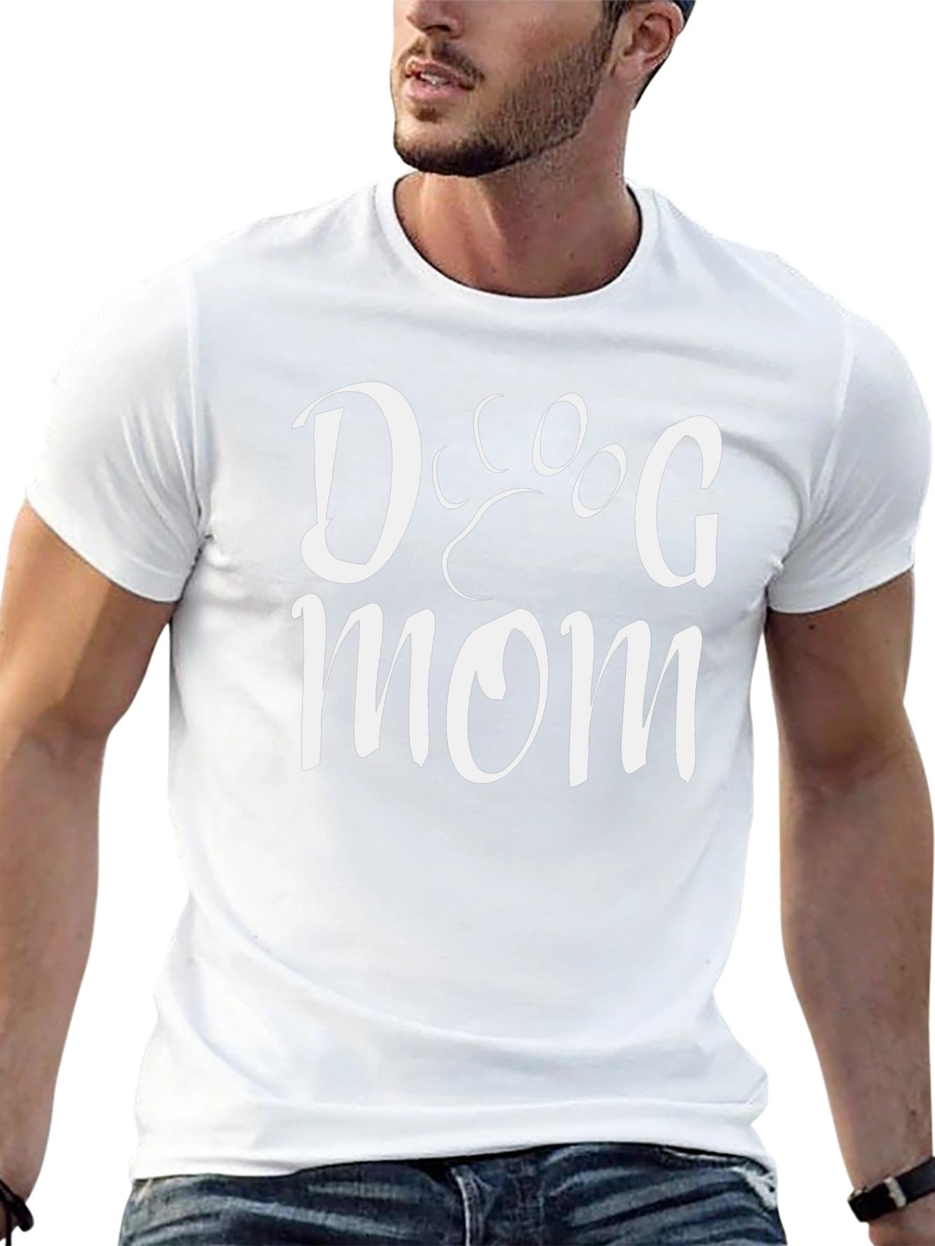 Dog Mom T-Shirt - Black Casual Comfortable