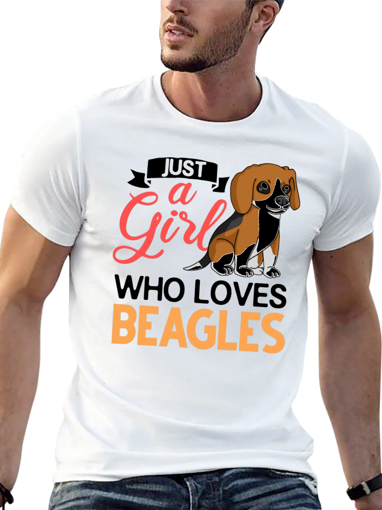Just a Girl Who Loves Beagles T-Shirt
