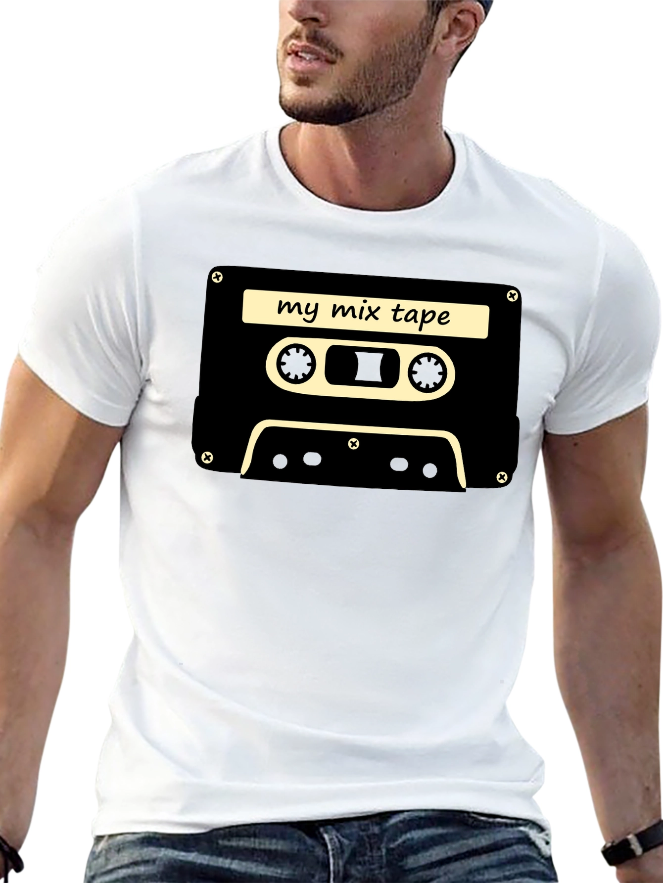 Retro Mixtape T-Shirt - Black Cassette Tee