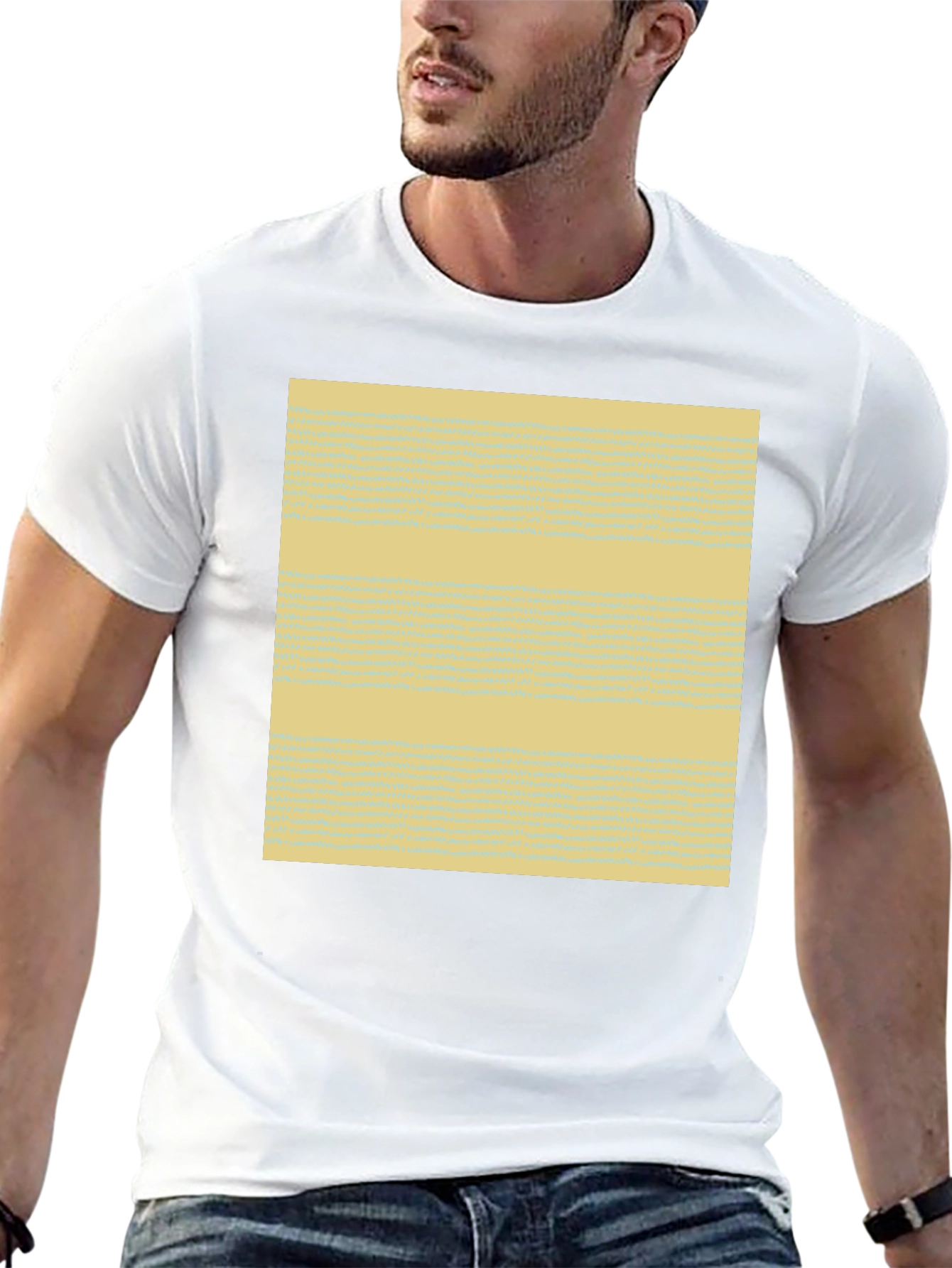 Abstract Pattern Tee - Soft Cotton Blend