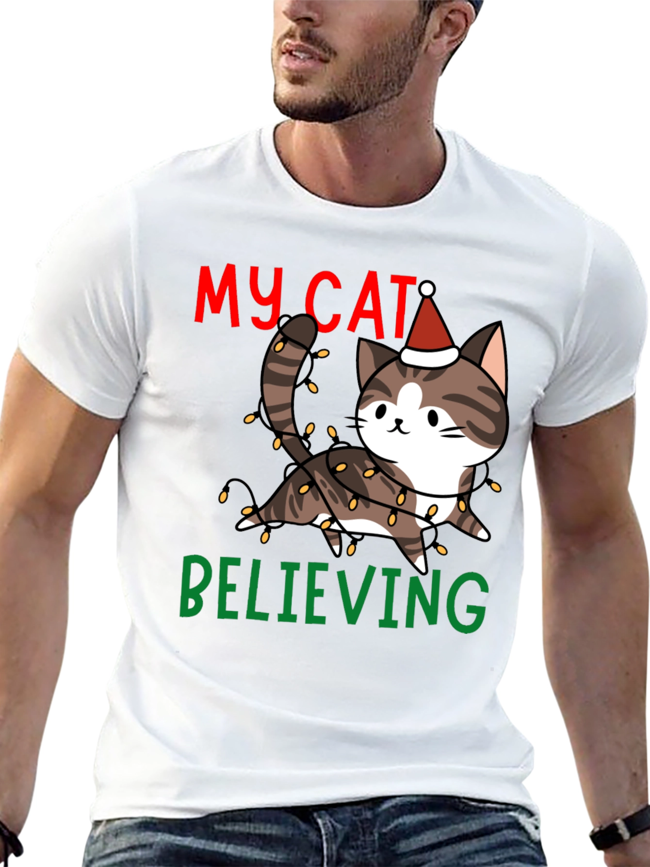 My Cat Believing Christmas T-Shirt
