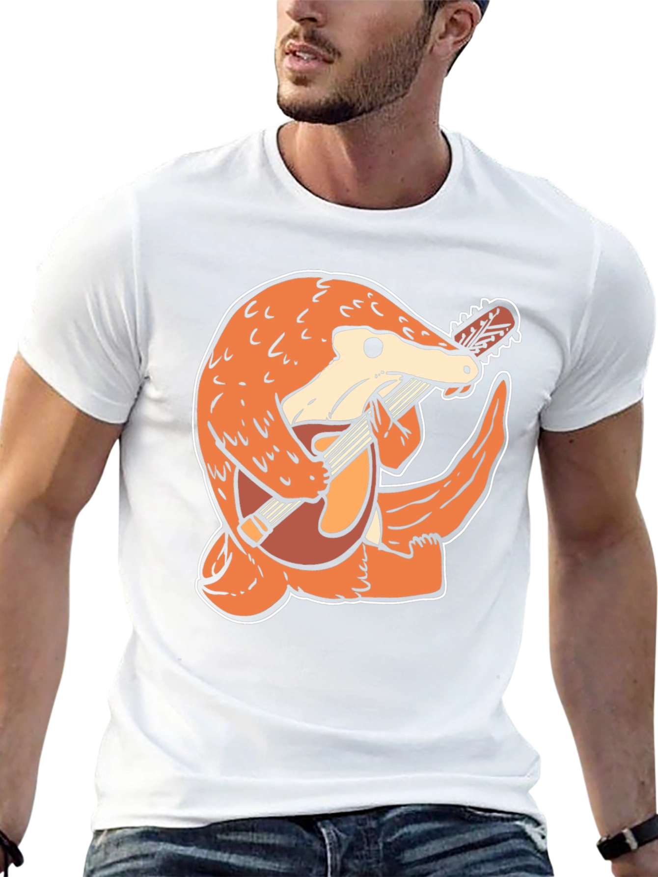 Aardvark Guitarist Black T-Shirt