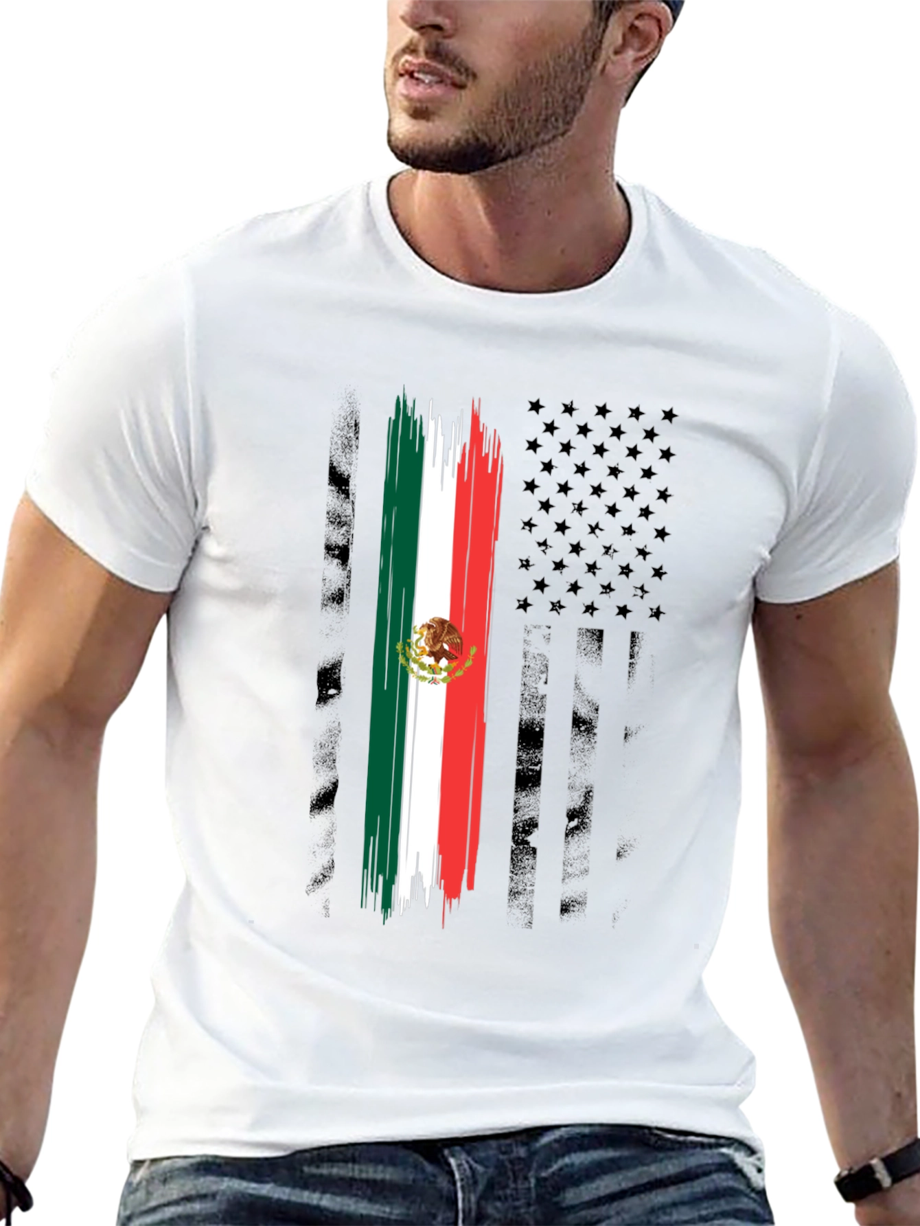 Mexican American Flag T-Shirt