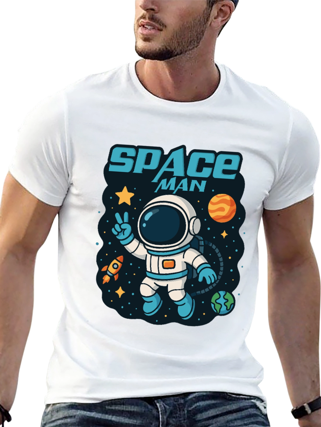 Space Man T-Shirt - Astronaut Design