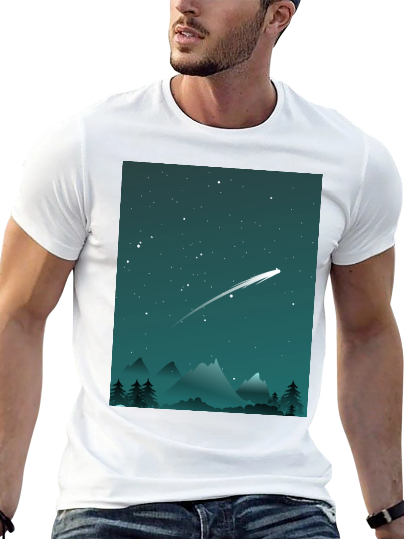 Starry Night T-Shirt - Celestial Adventure