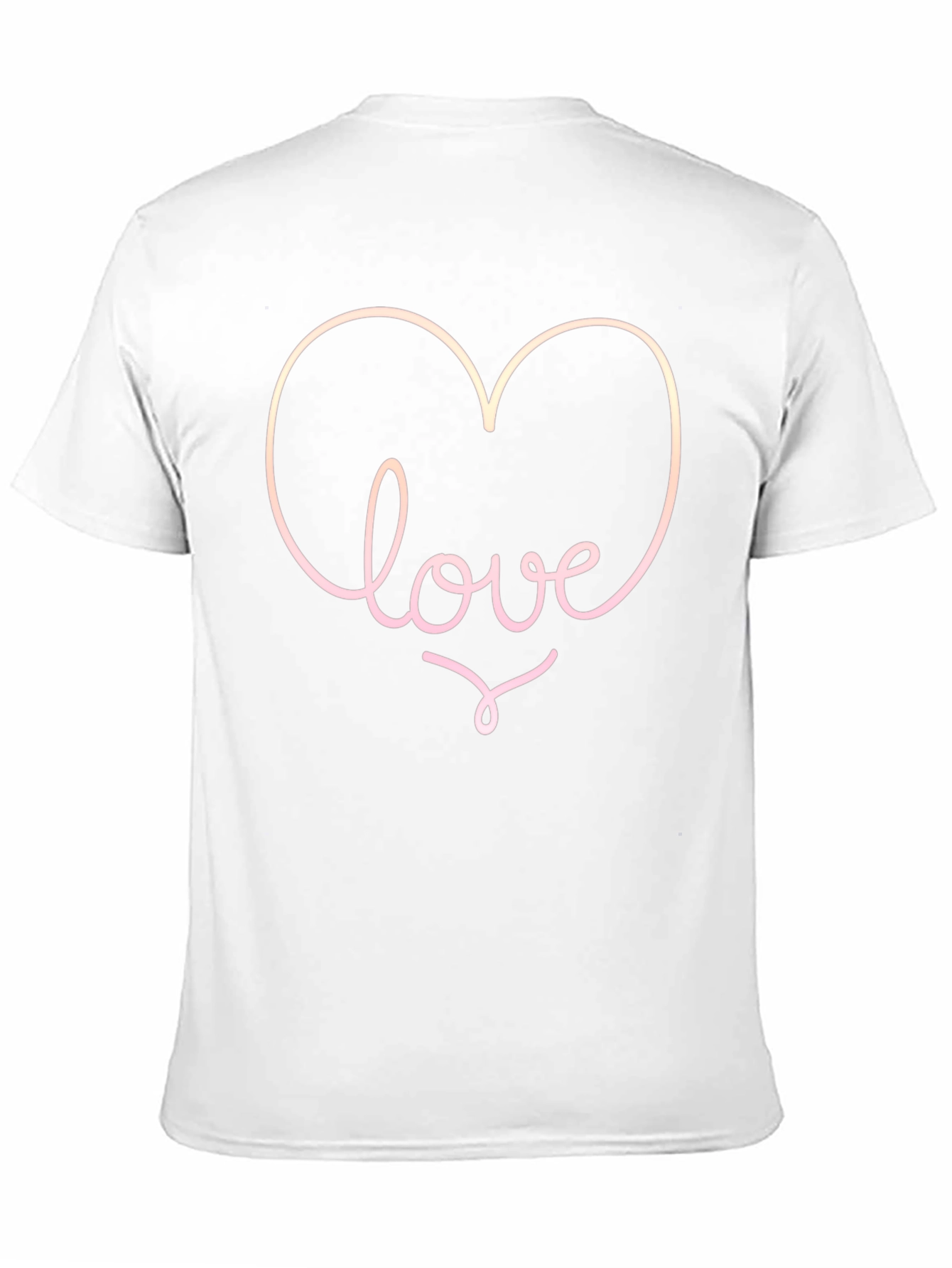 Love Heart Graphic Tee - Black Casual T-Shirt