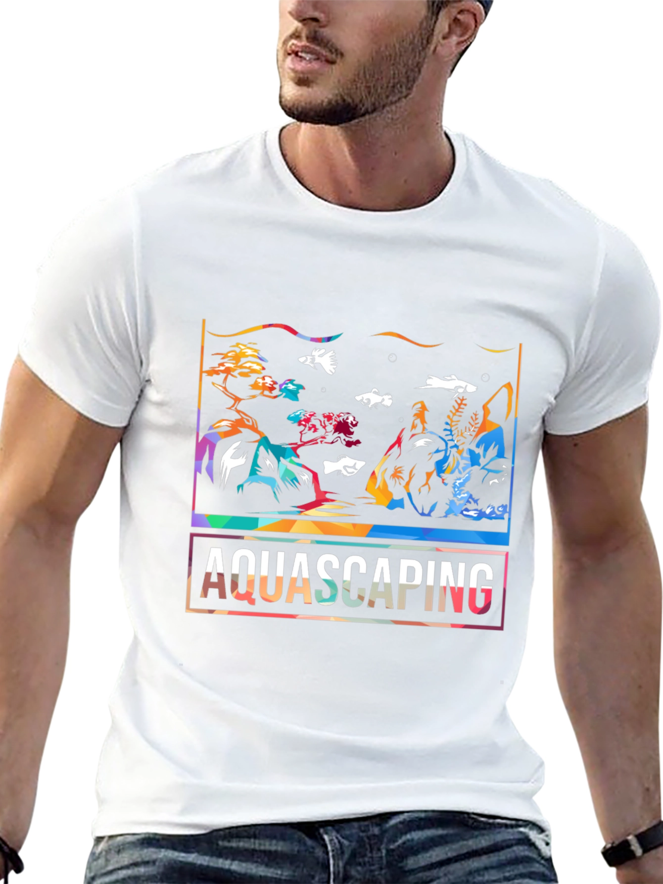 Aquascaping Graphic T-Shirt - Stylish Aquarium Art Tee